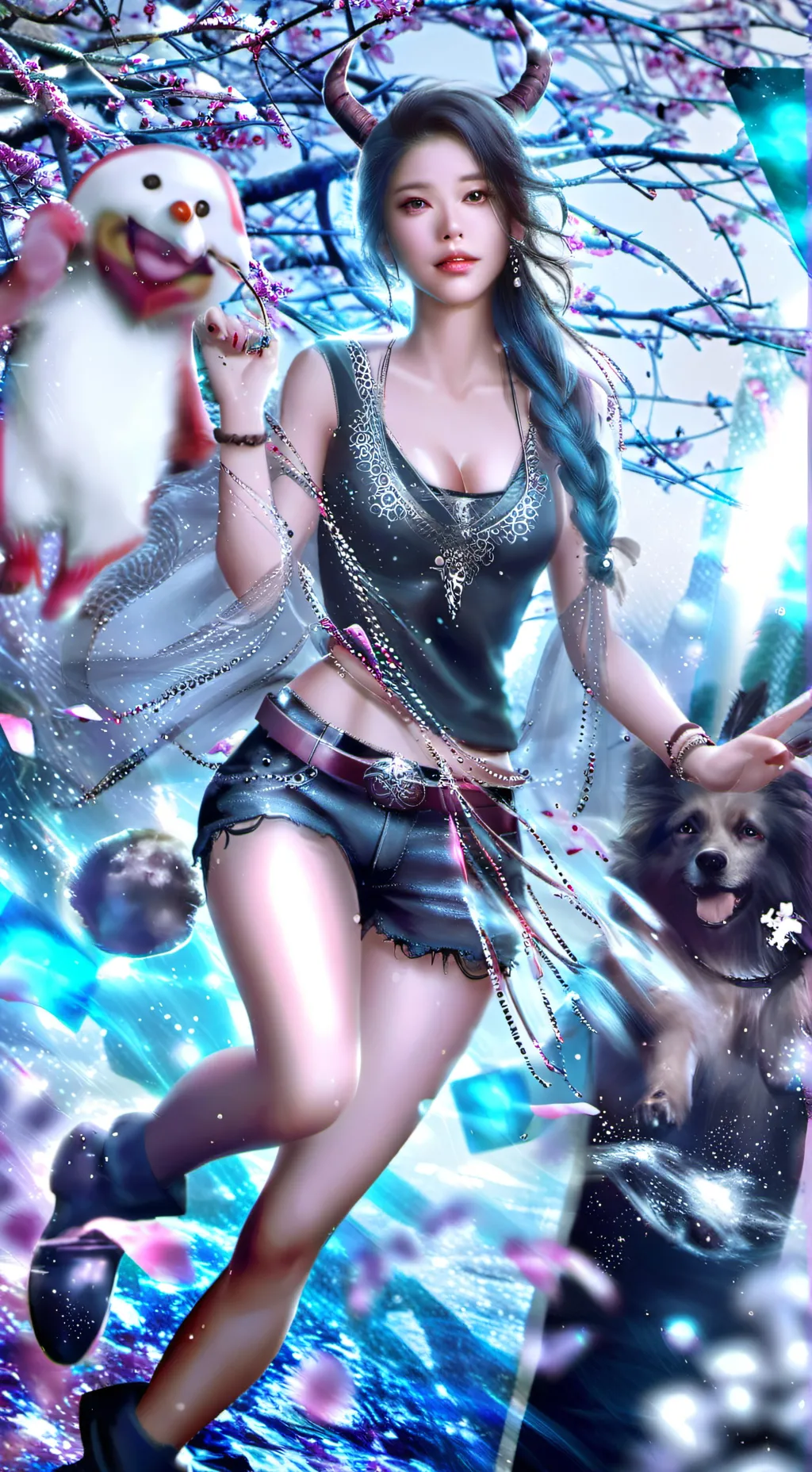 ai character: sus girl background