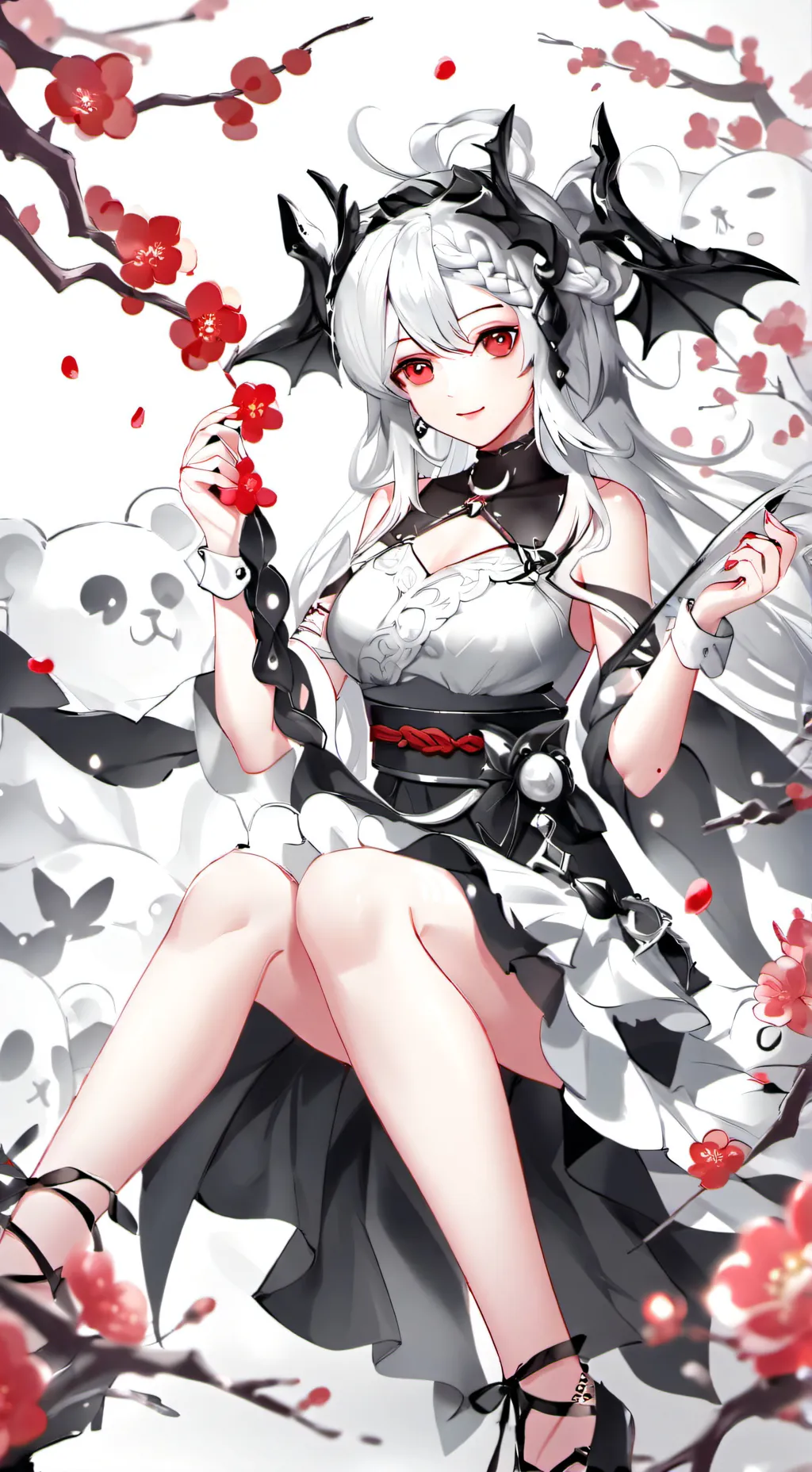 ai character: Anime girl… background