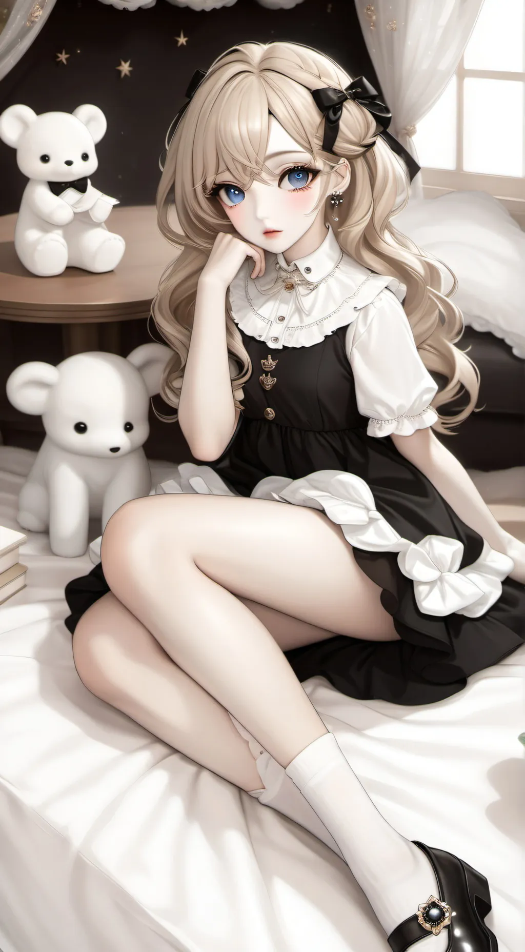 ai character: Kpop Zombie school background