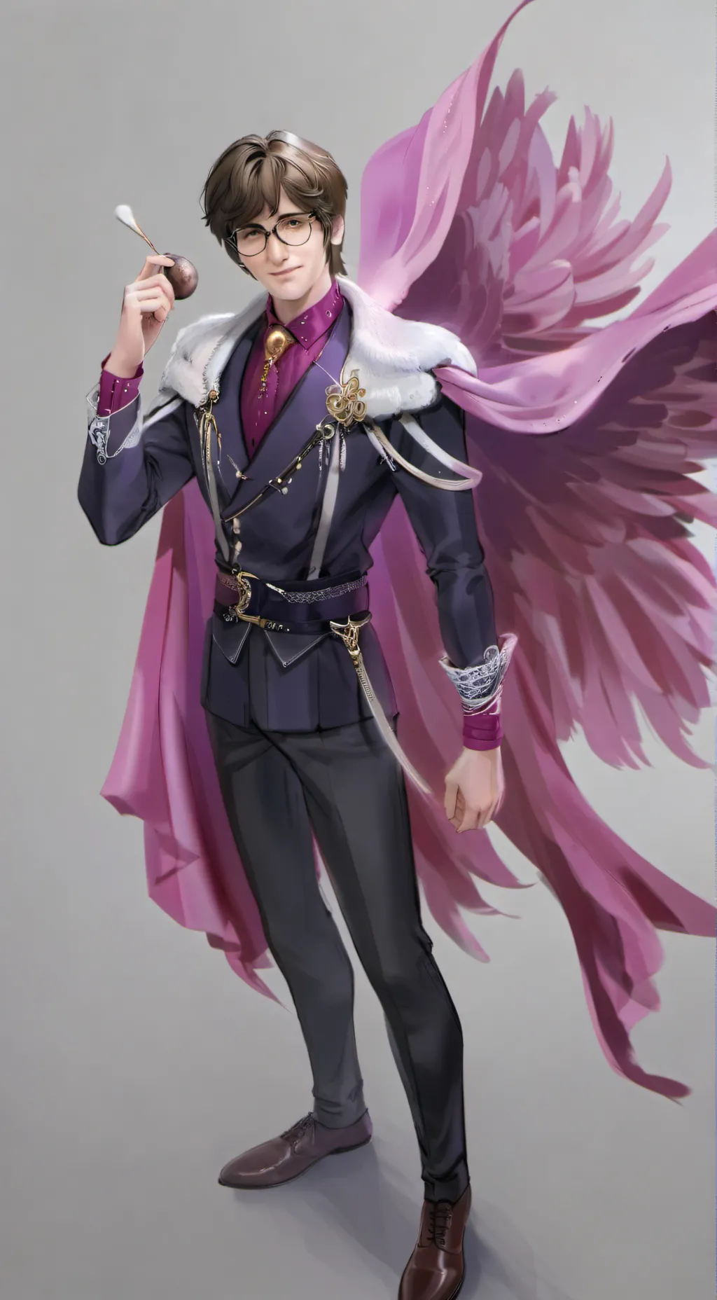 ai character: Sweet dad  background