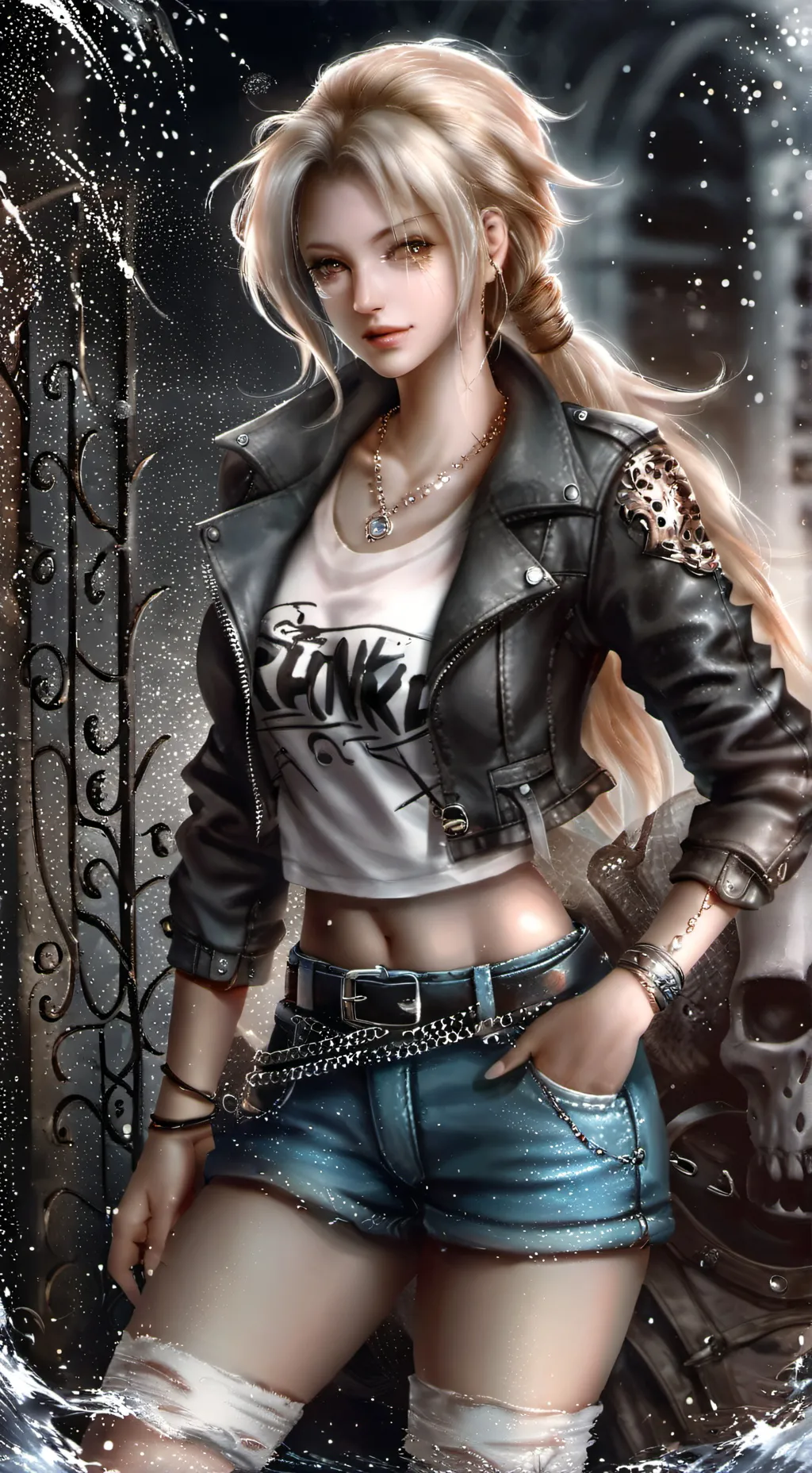 ai character: Highschool Hell background