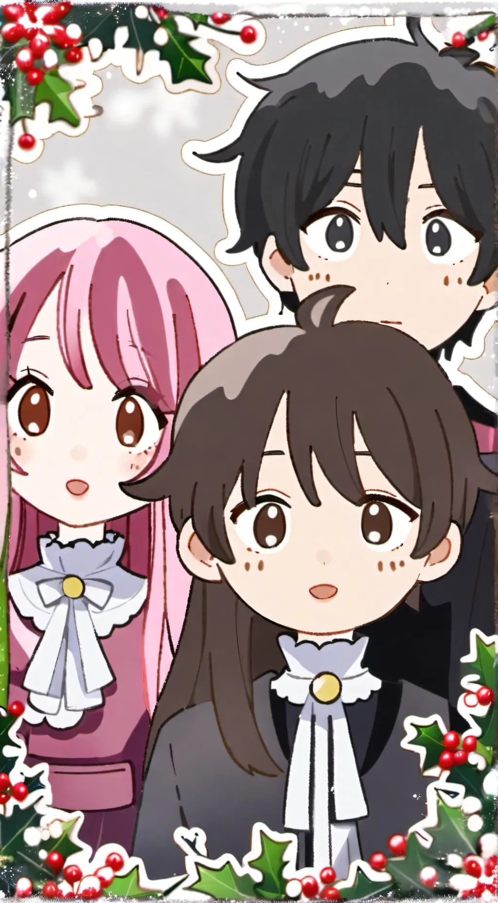 ai character: Christmas jjk background