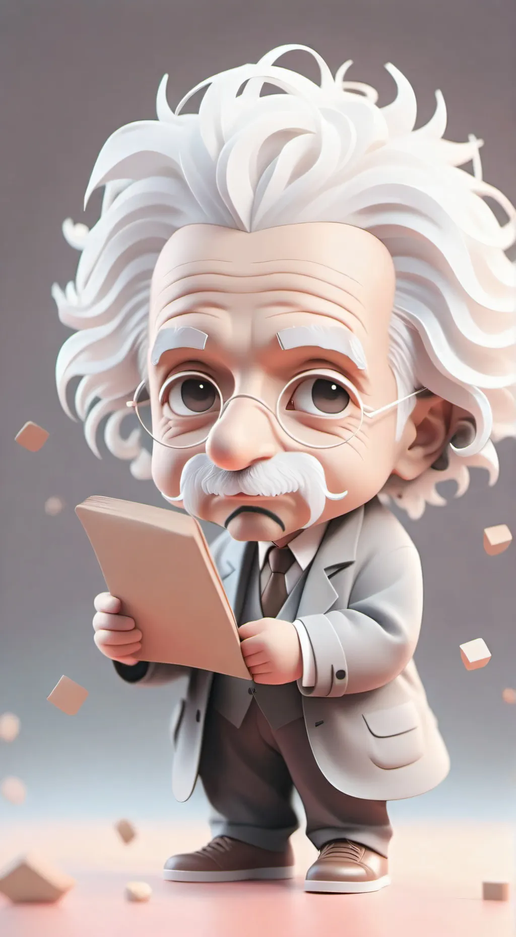ai character: Albert Einstein  background
