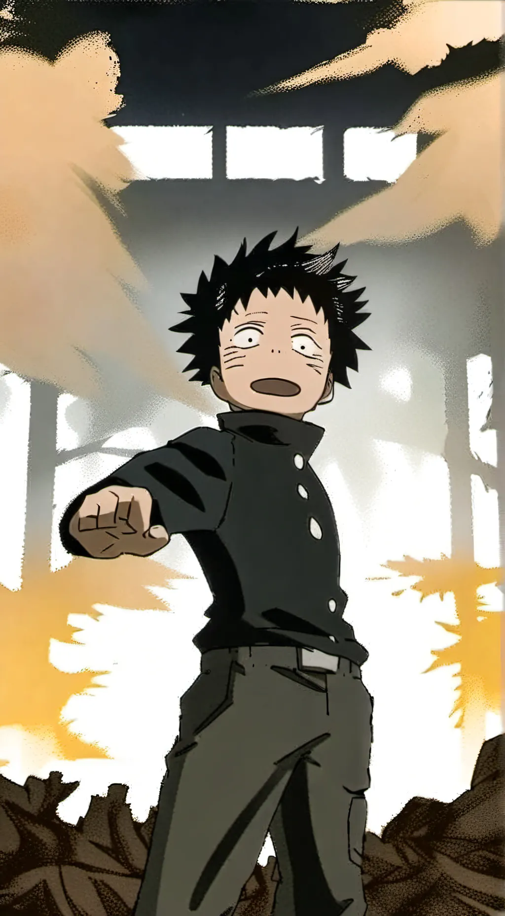 ai character: kid megumi background