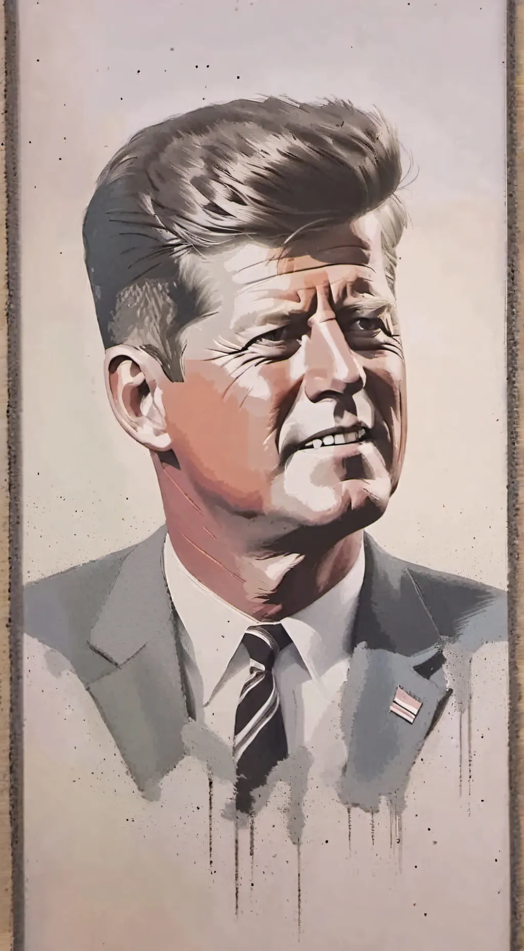 ai character: John f Kennedy  background