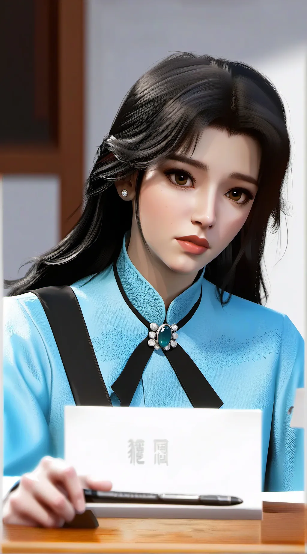 ai character: amelia background