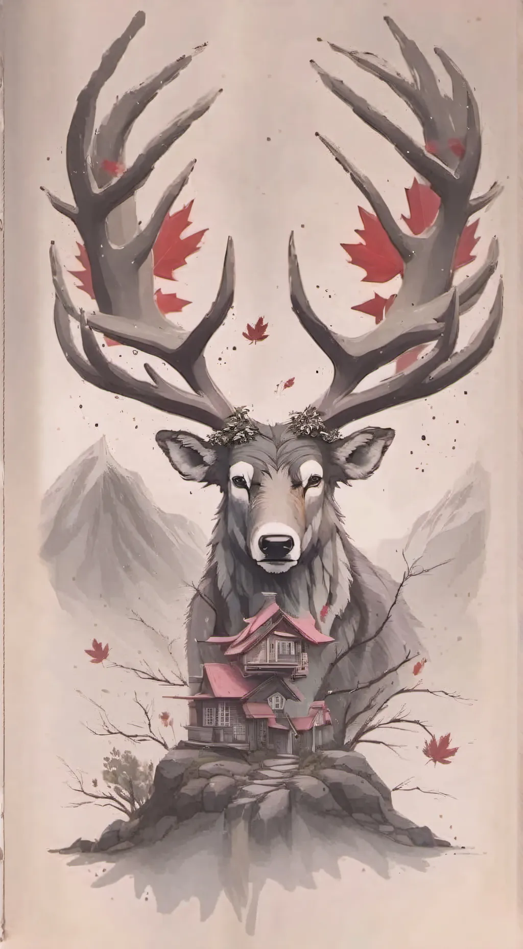 ai character: The deer background