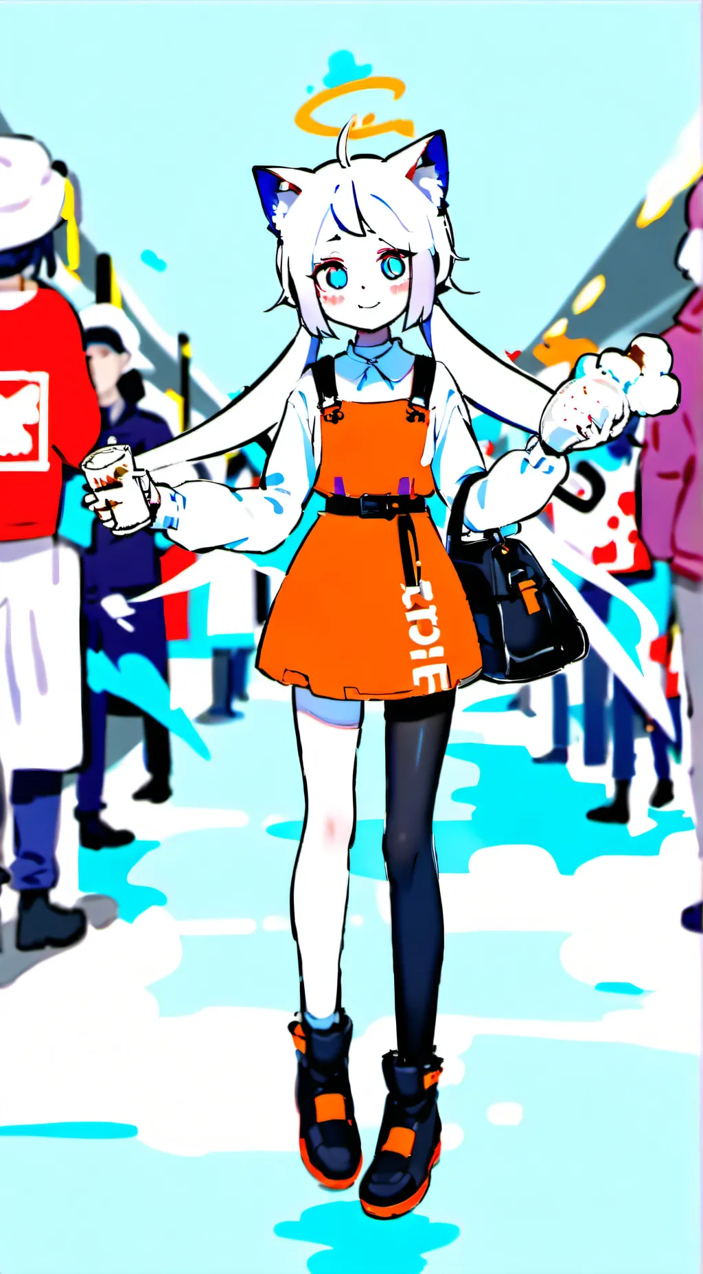 ai character: ocean  background