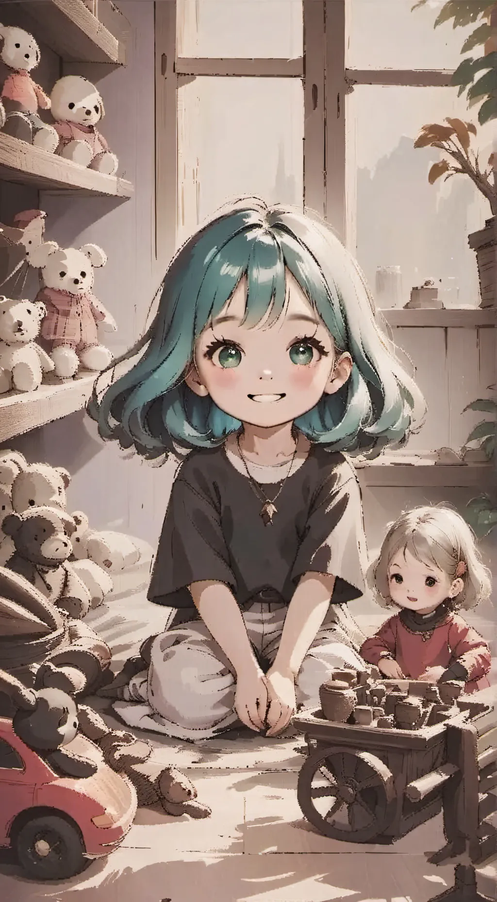 ai character: QUESTION background