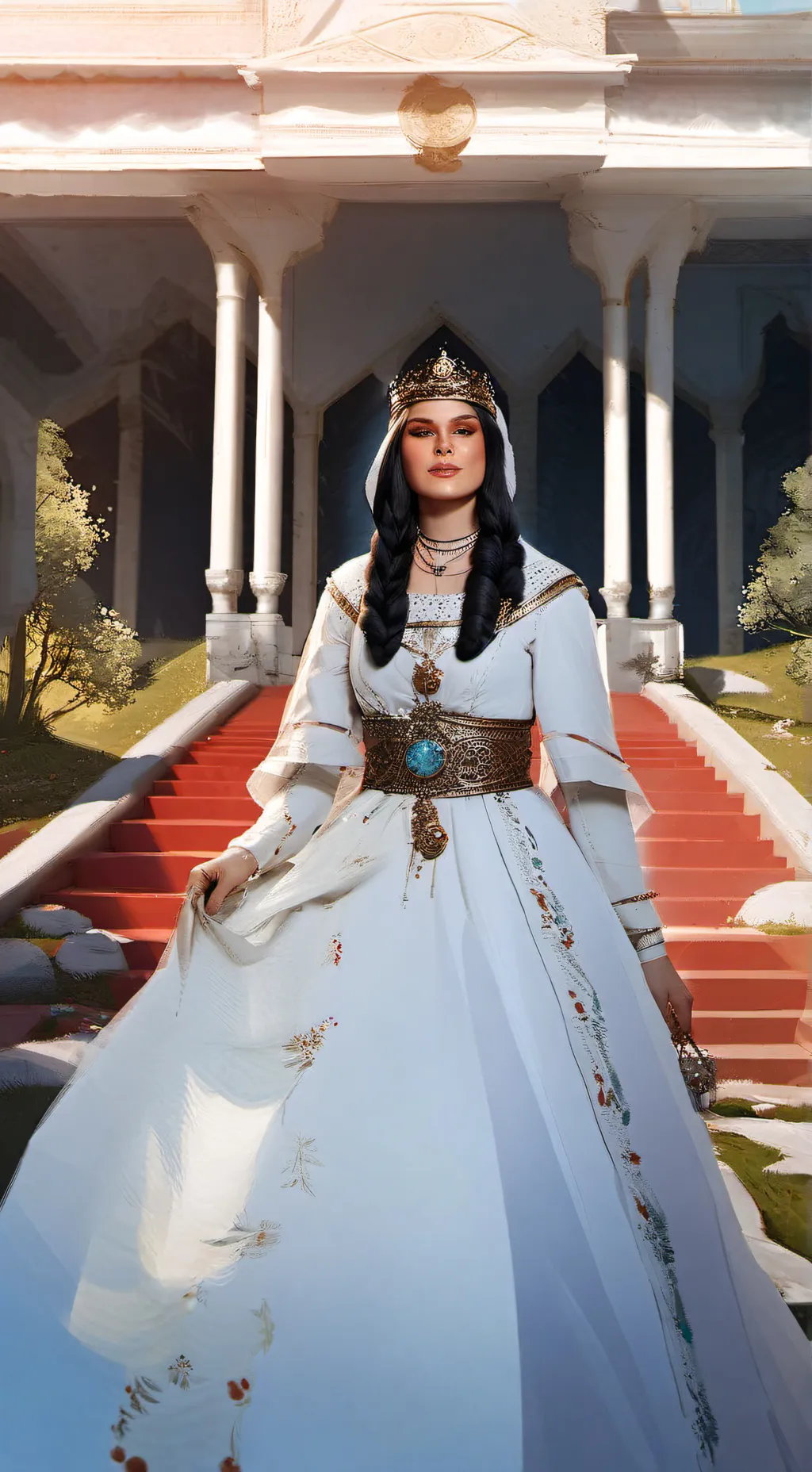 ai character: Ana Castela  background