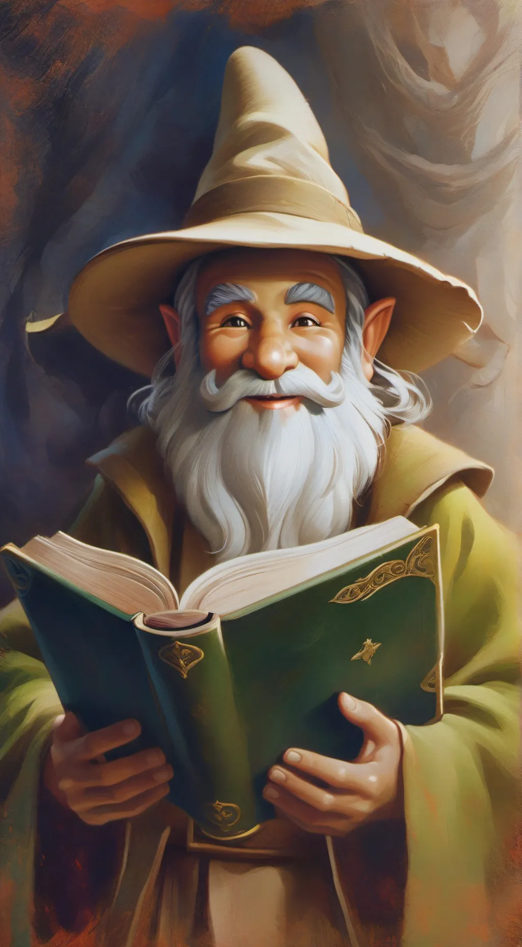 ai character: contador historias background