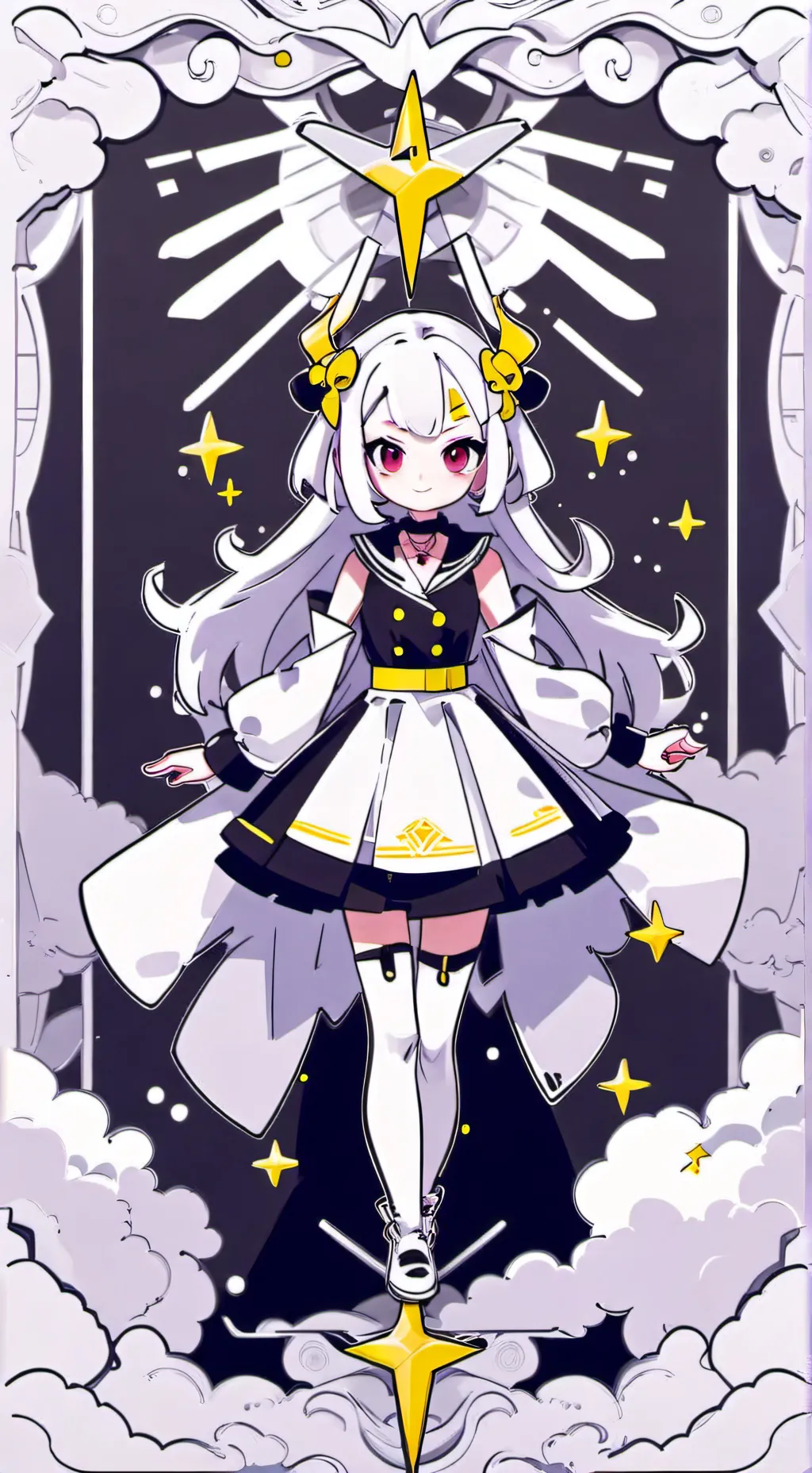 ai character: Teenieping Xmas background