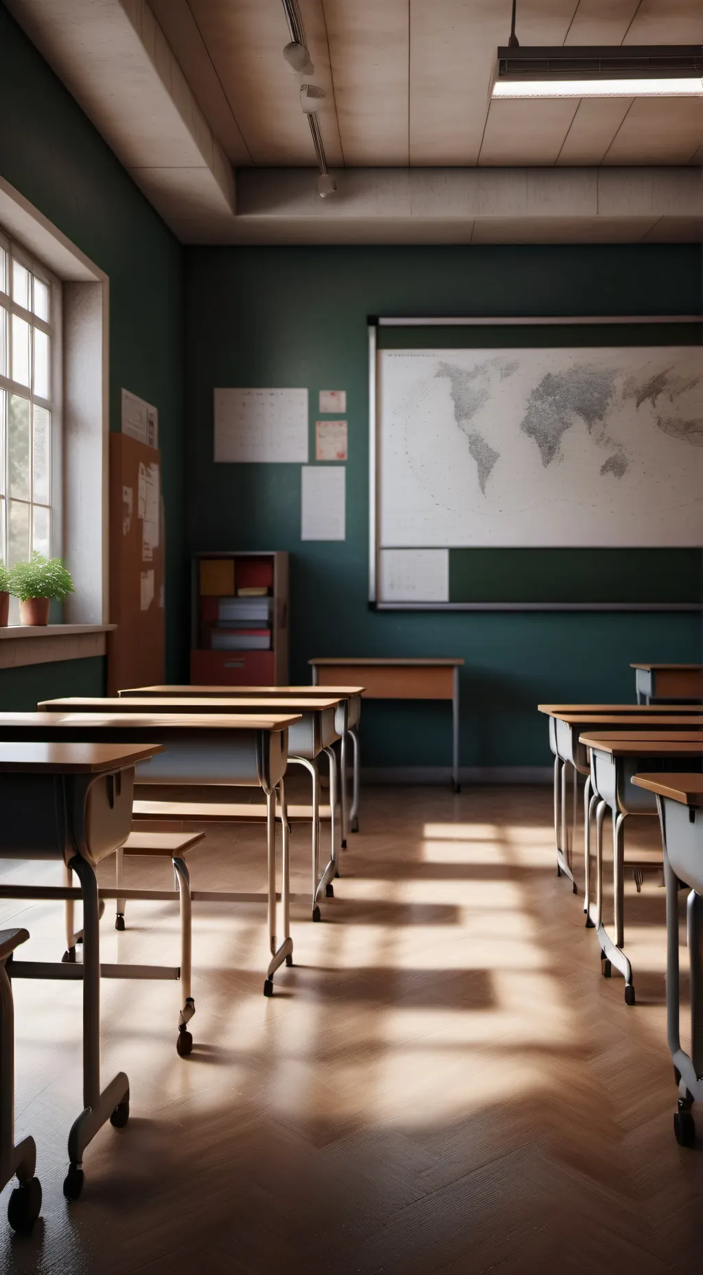 ai character: Boys school background