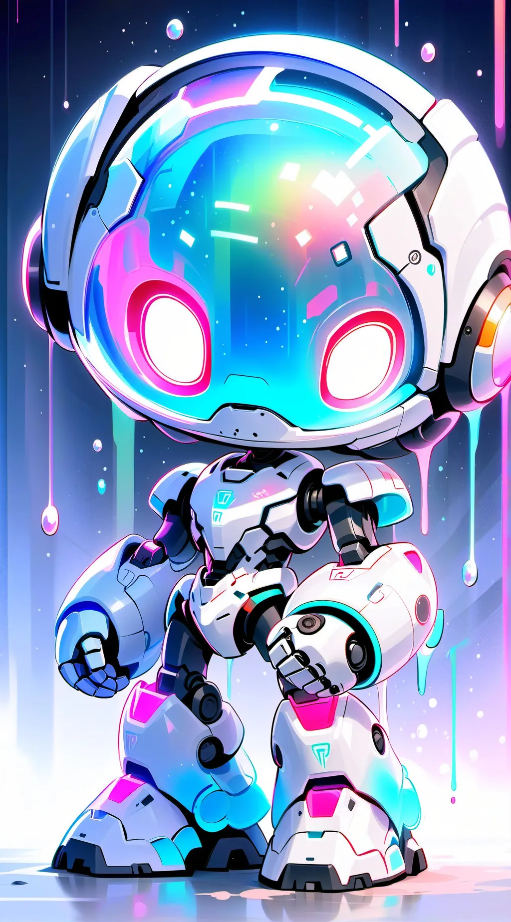 ai character: chat on background