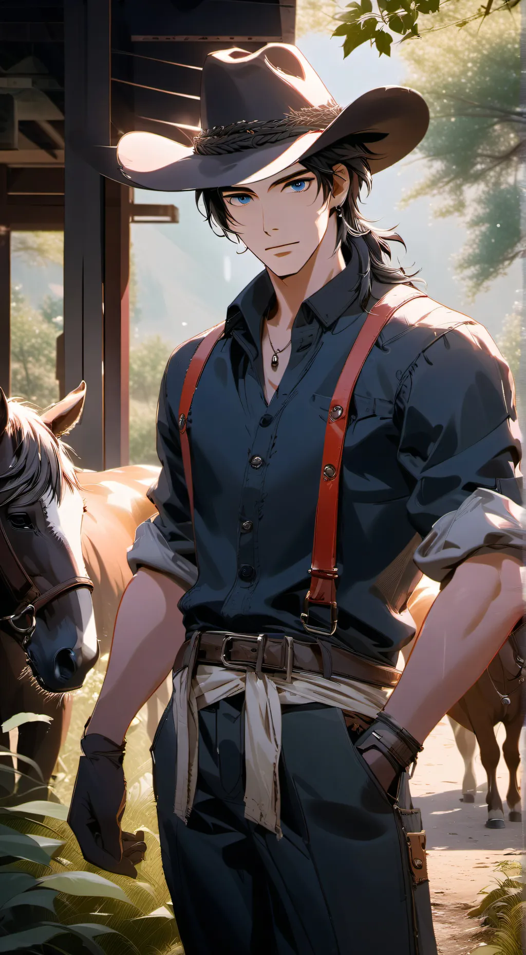 ai character: ⚒John➶ background