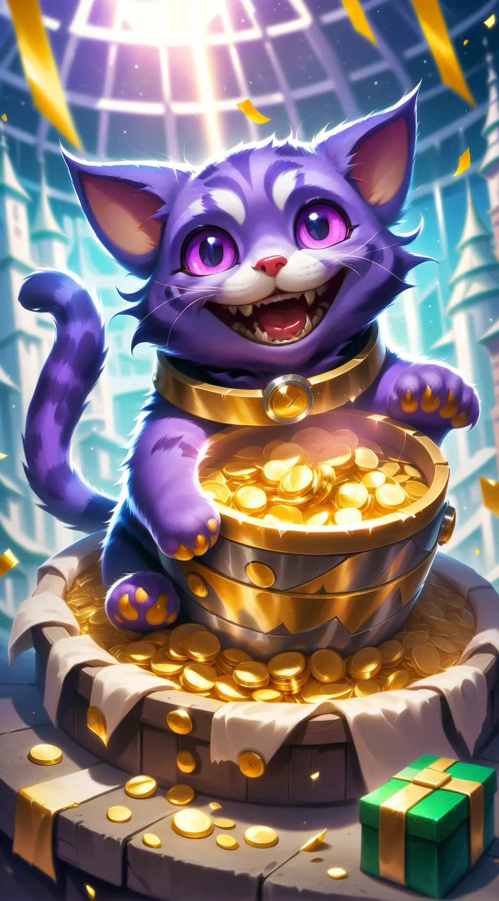 ai character: Catnap snaps background