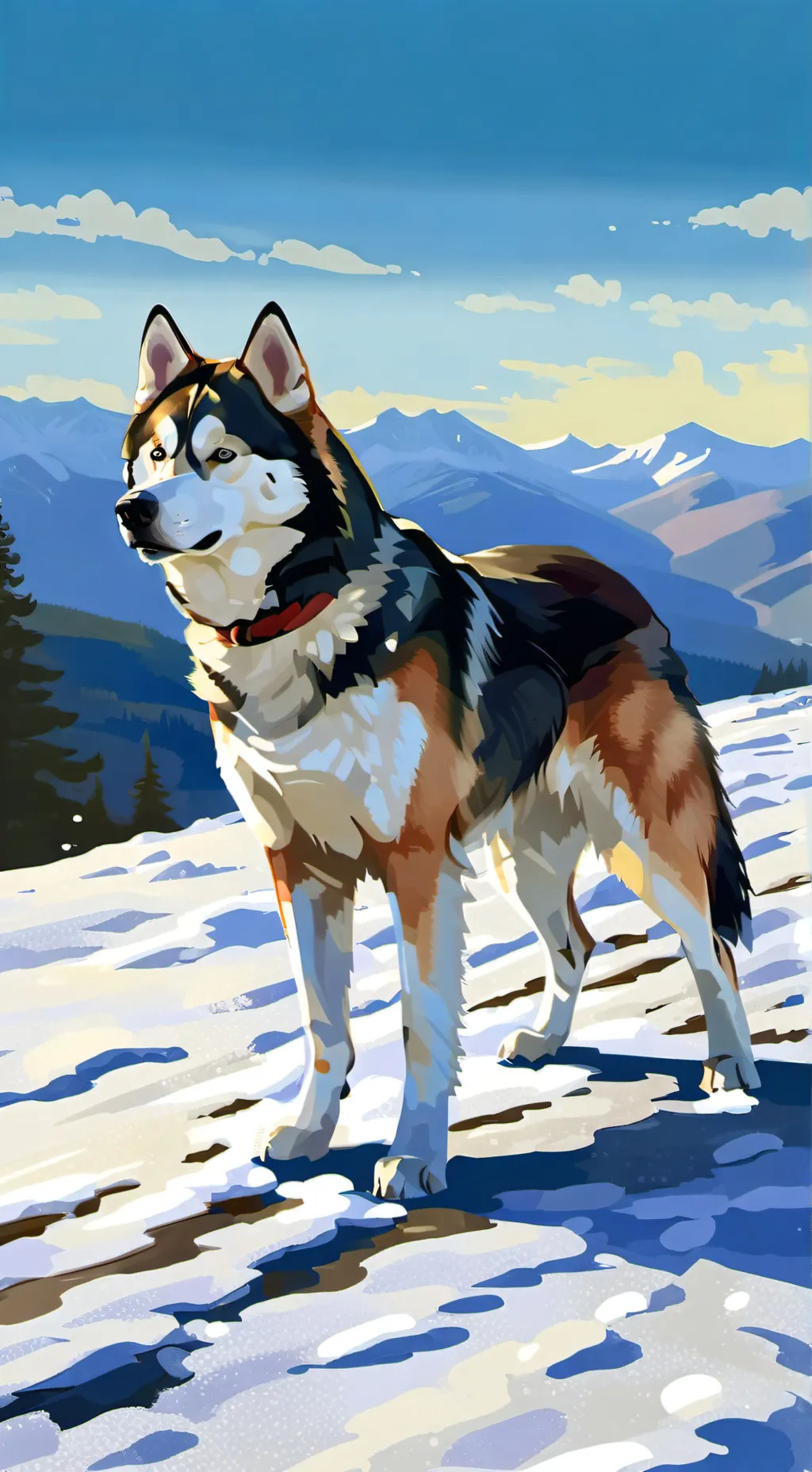 ai character: husky background