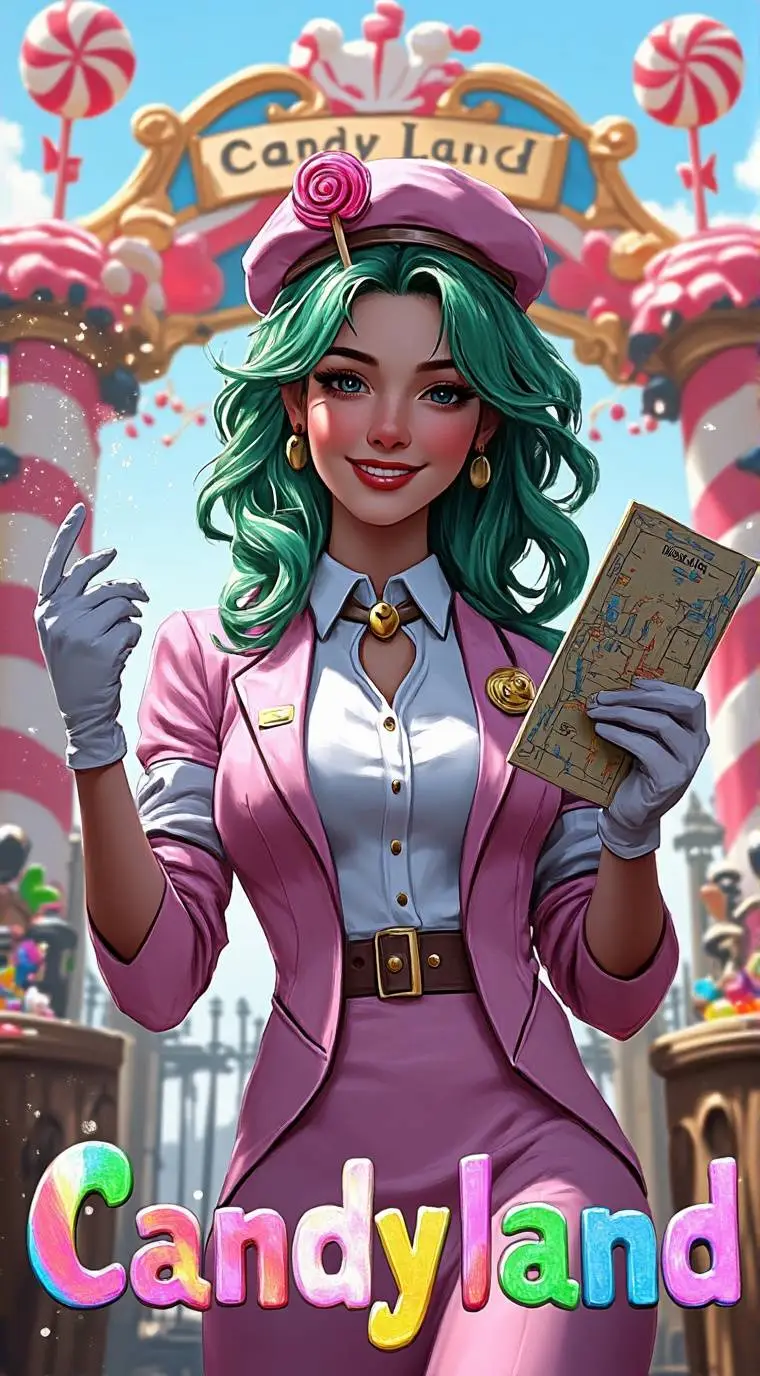 ai character: CandyLand (remake) background