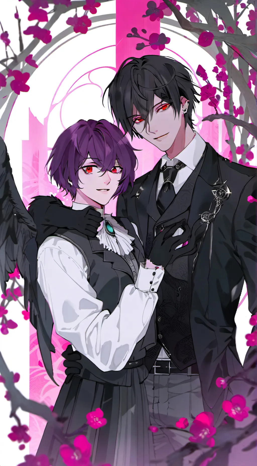 ai character: 🚫Forbidden Couple😈 background
