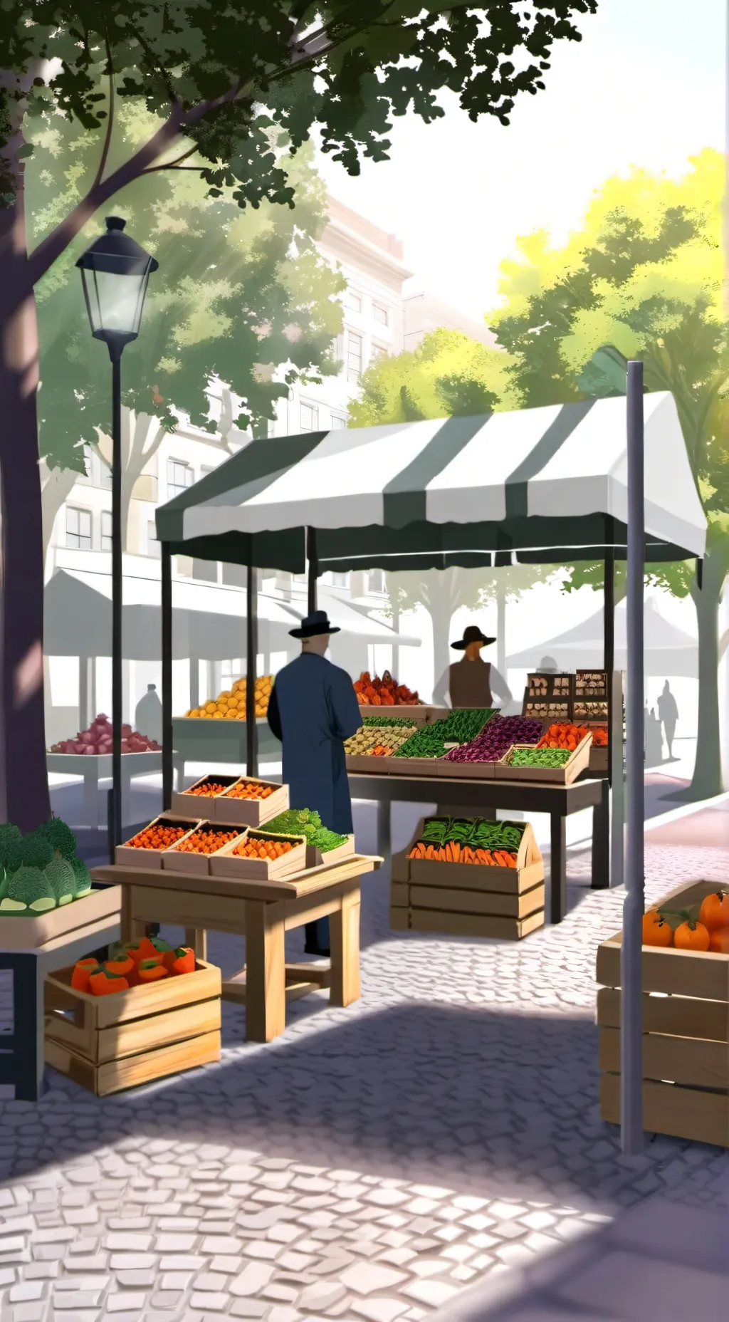 ai character: md supermarket background