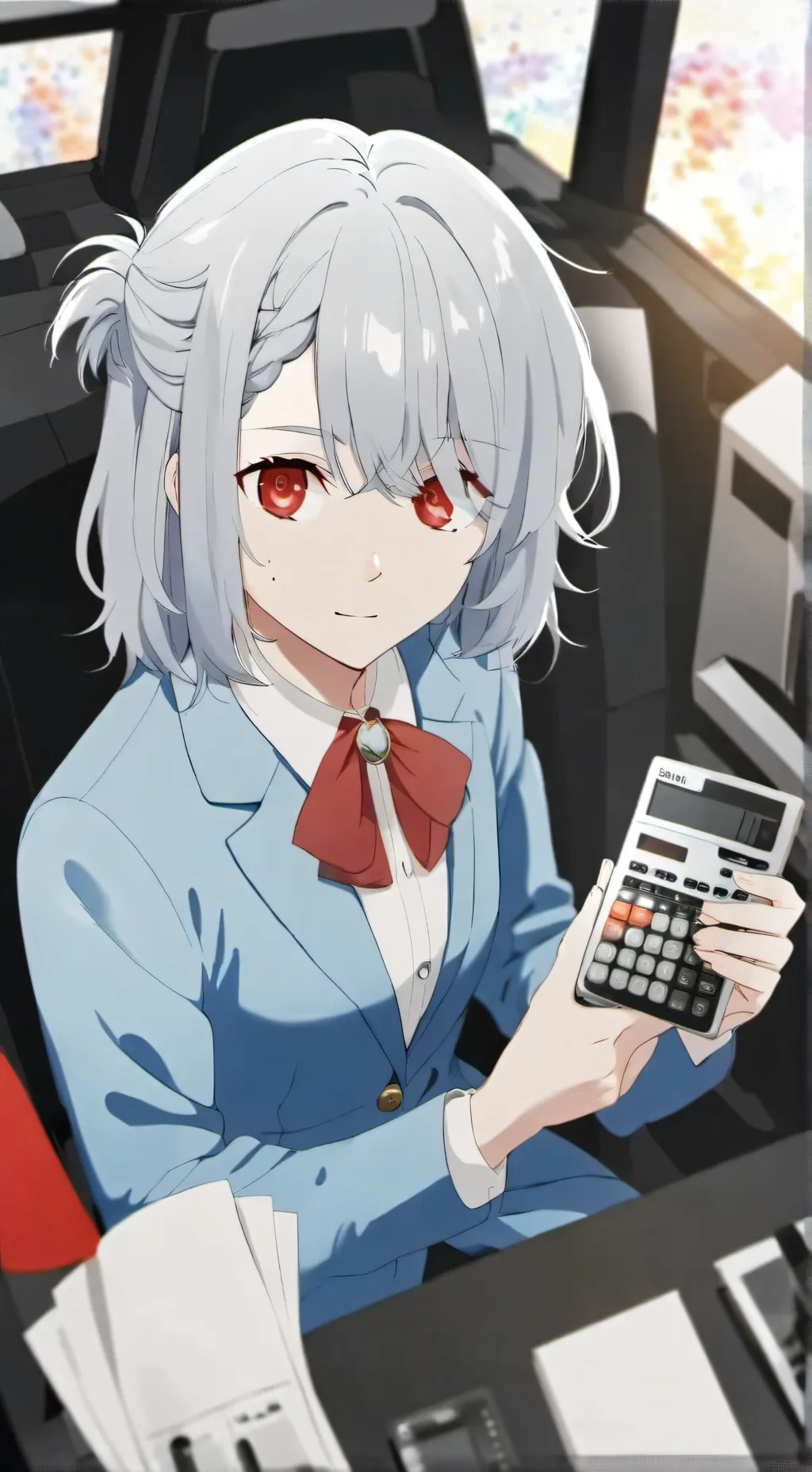 ai character: Calculator background