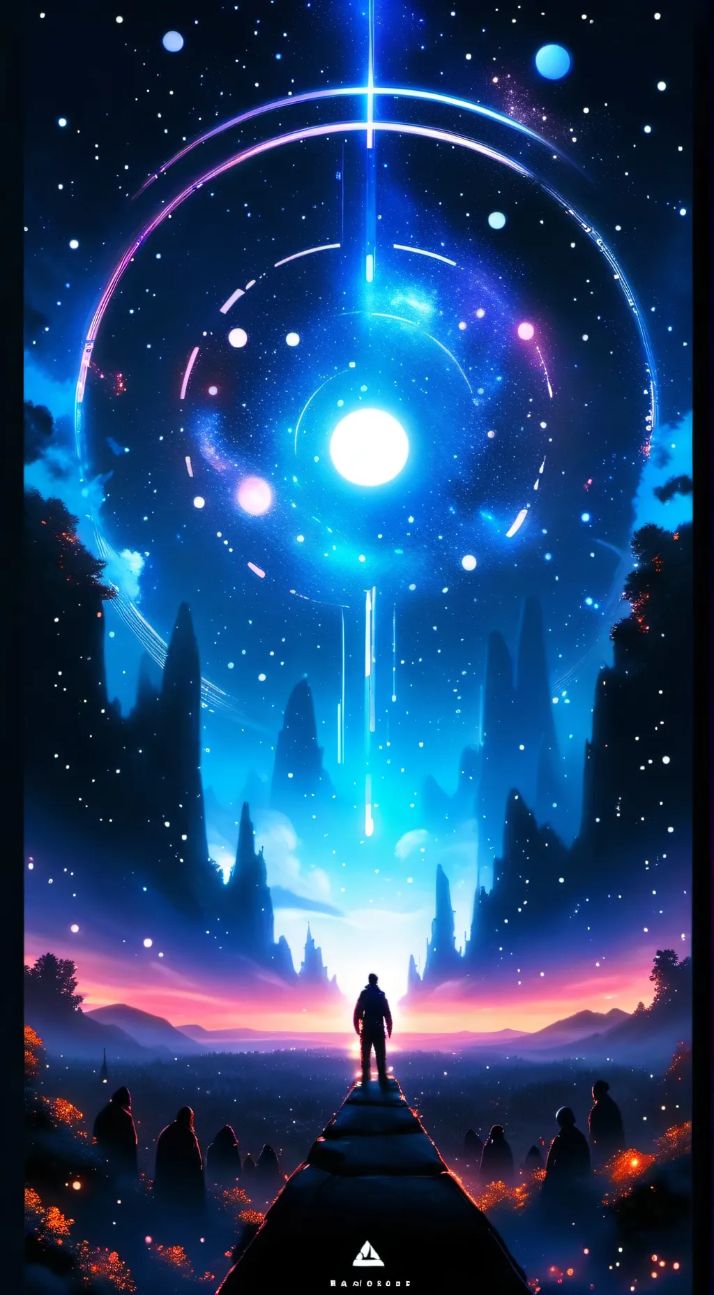 ai character: ~Pink corruption~ background