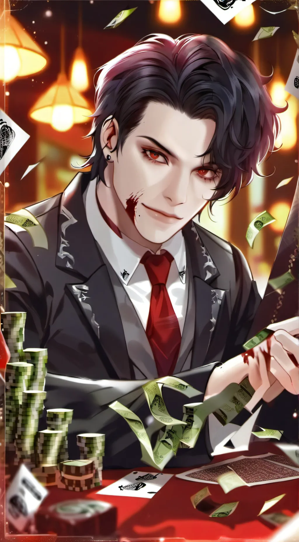 ai character: Brian 👿🩸 background