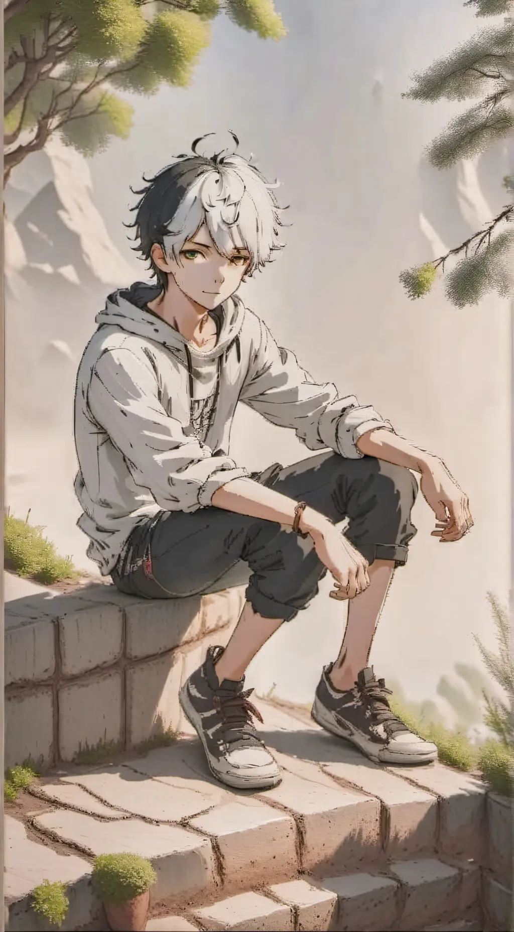 ai character: cookie background