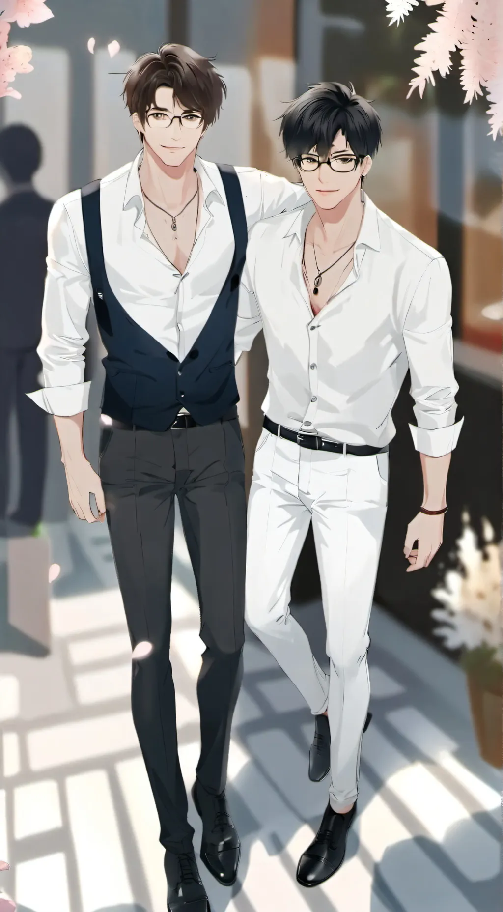 ai character: Finn & Sebastian  background