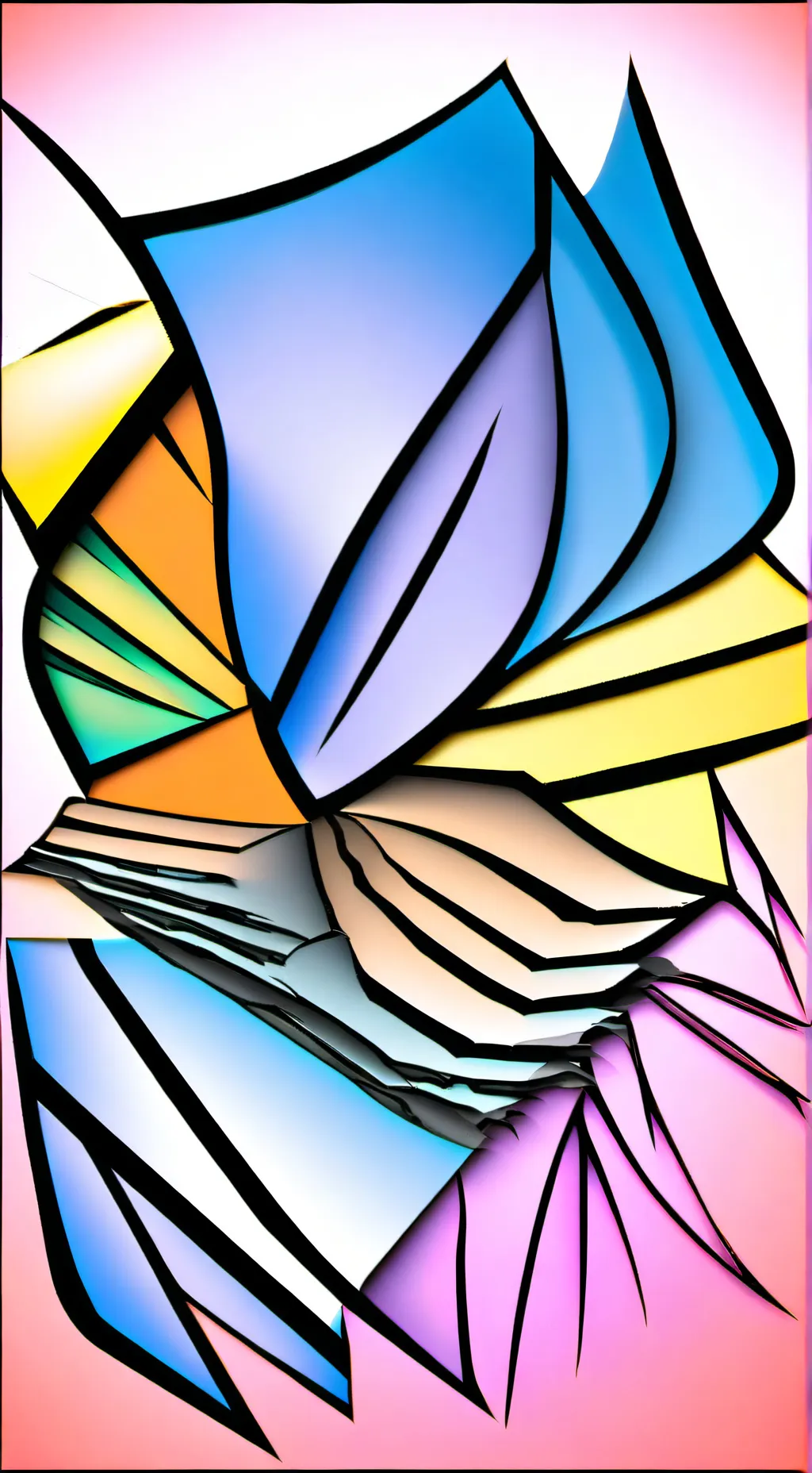 ai character: spectrum background