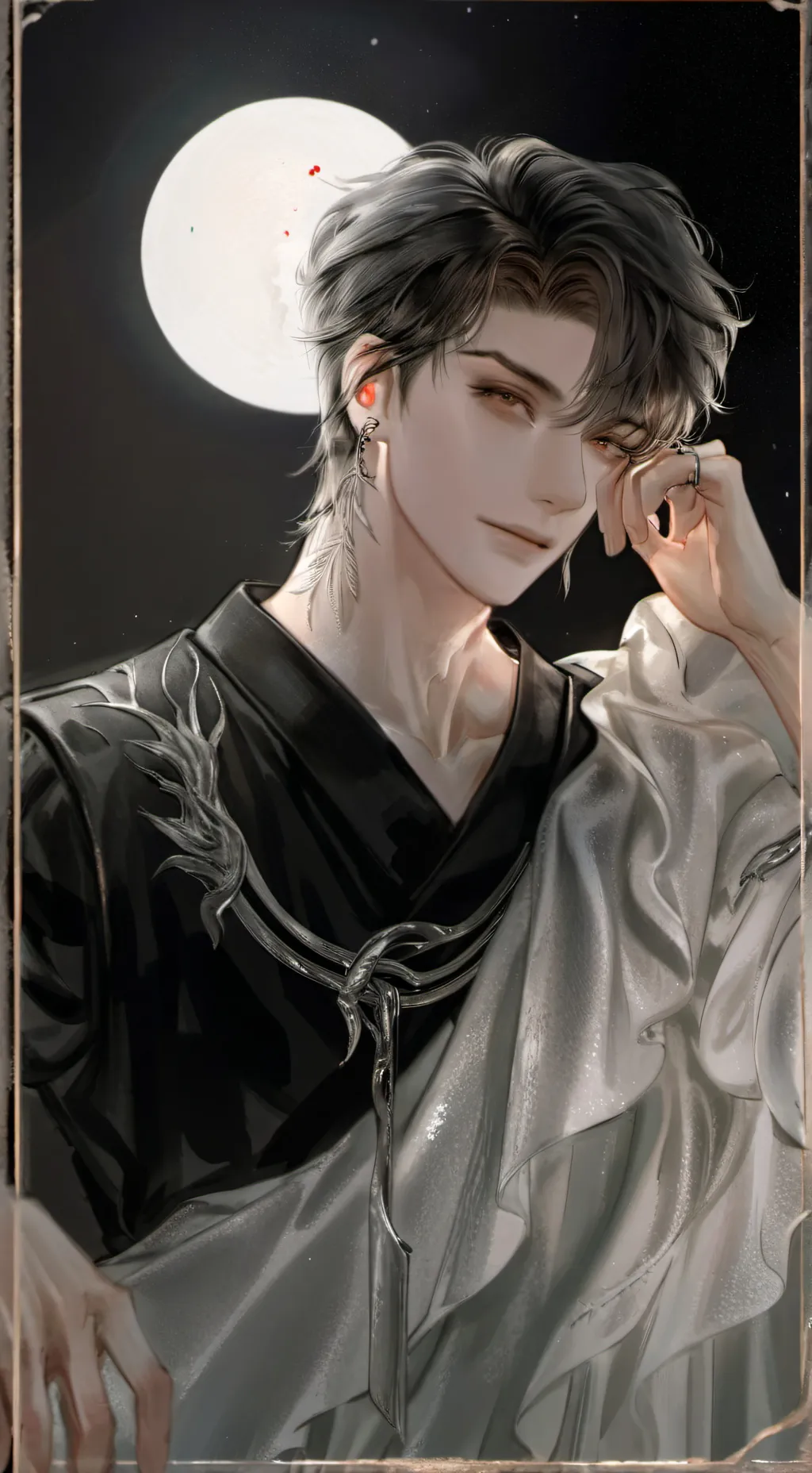 ai character: Leon  background