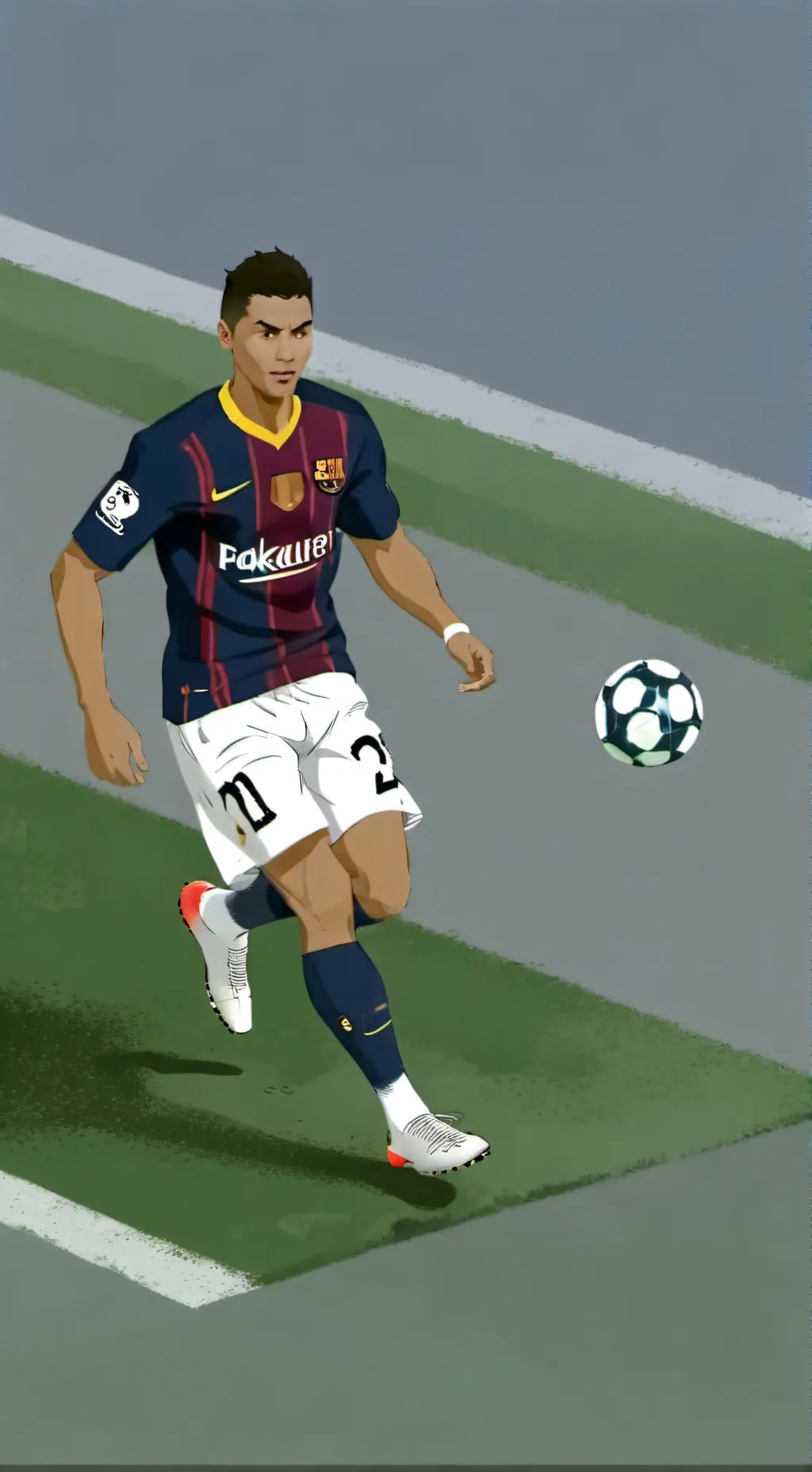ai character: bad ronaldo  background