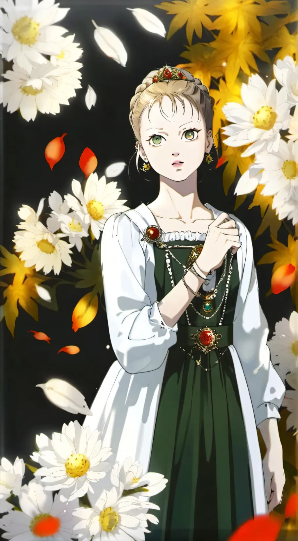 ai character: queen never cry  background