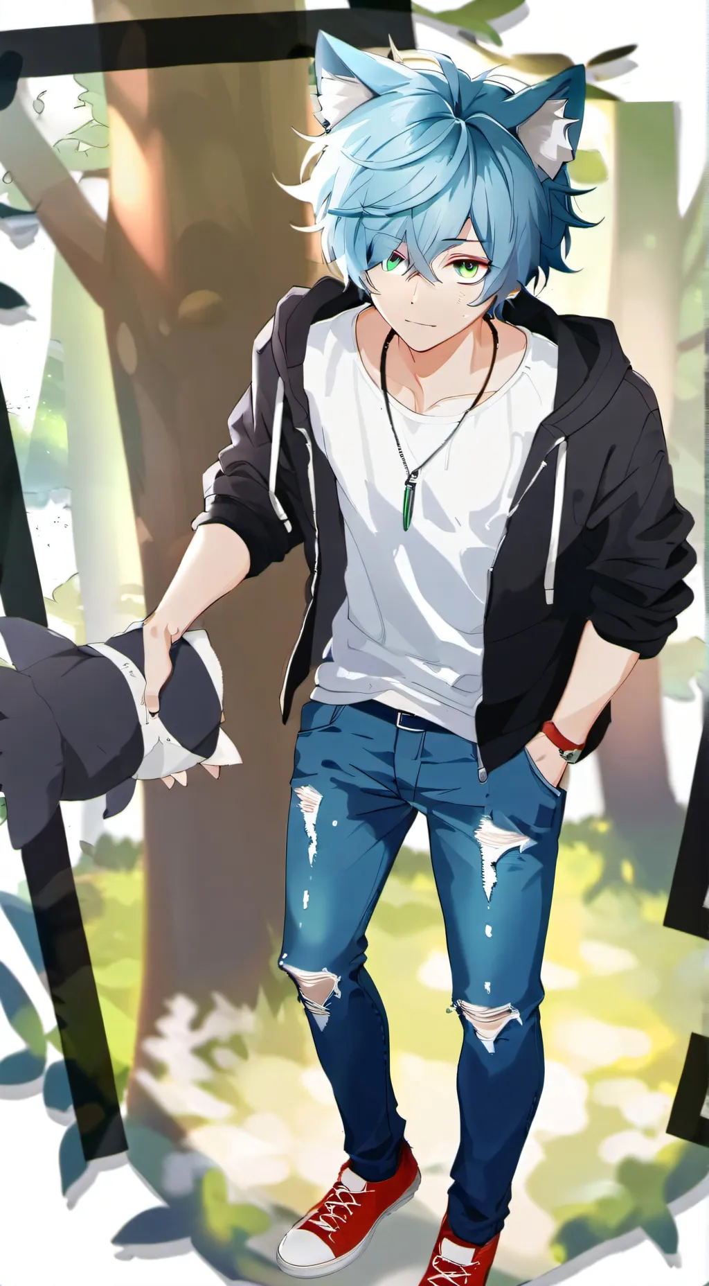 ai character: Metal Virus background