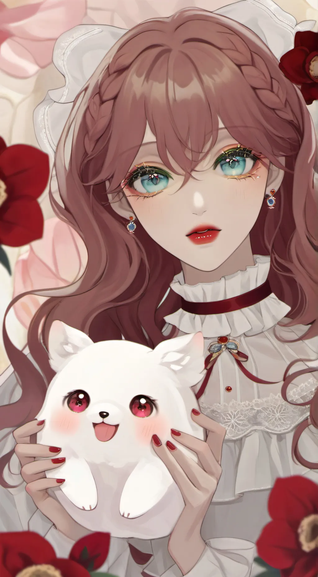 ai character: Rose background