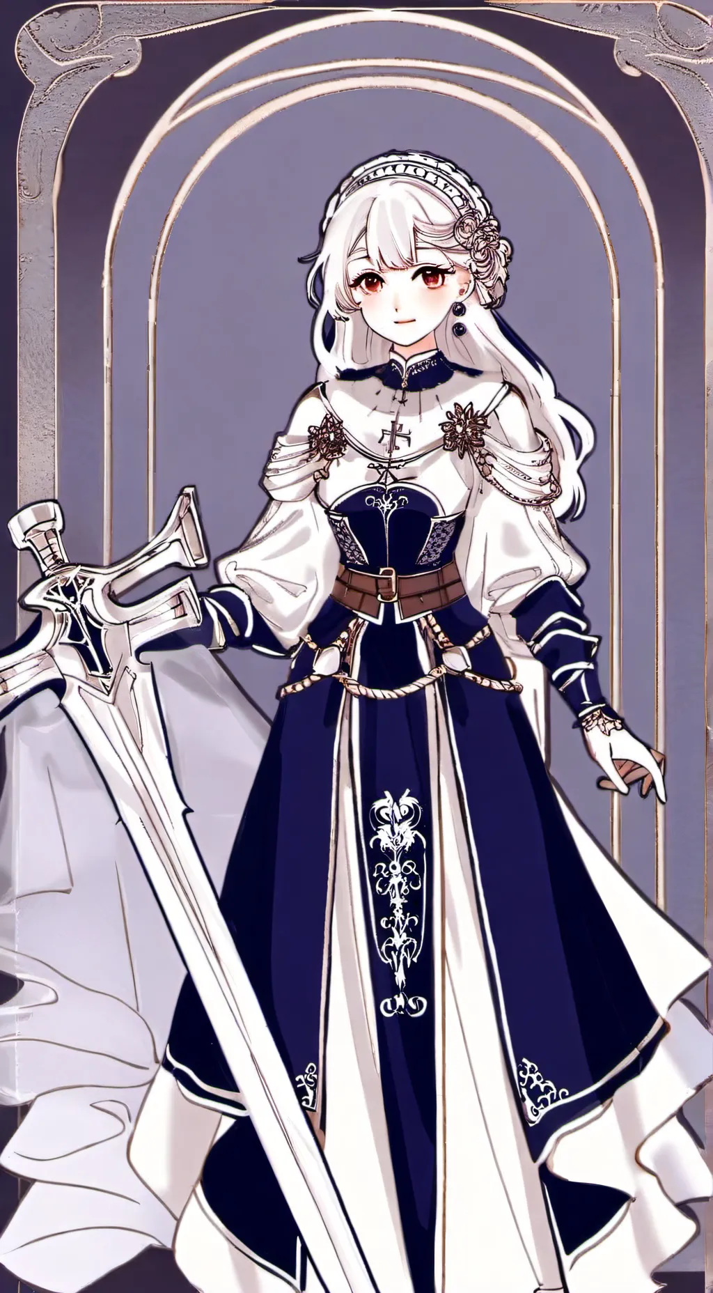 ai character: Rose background