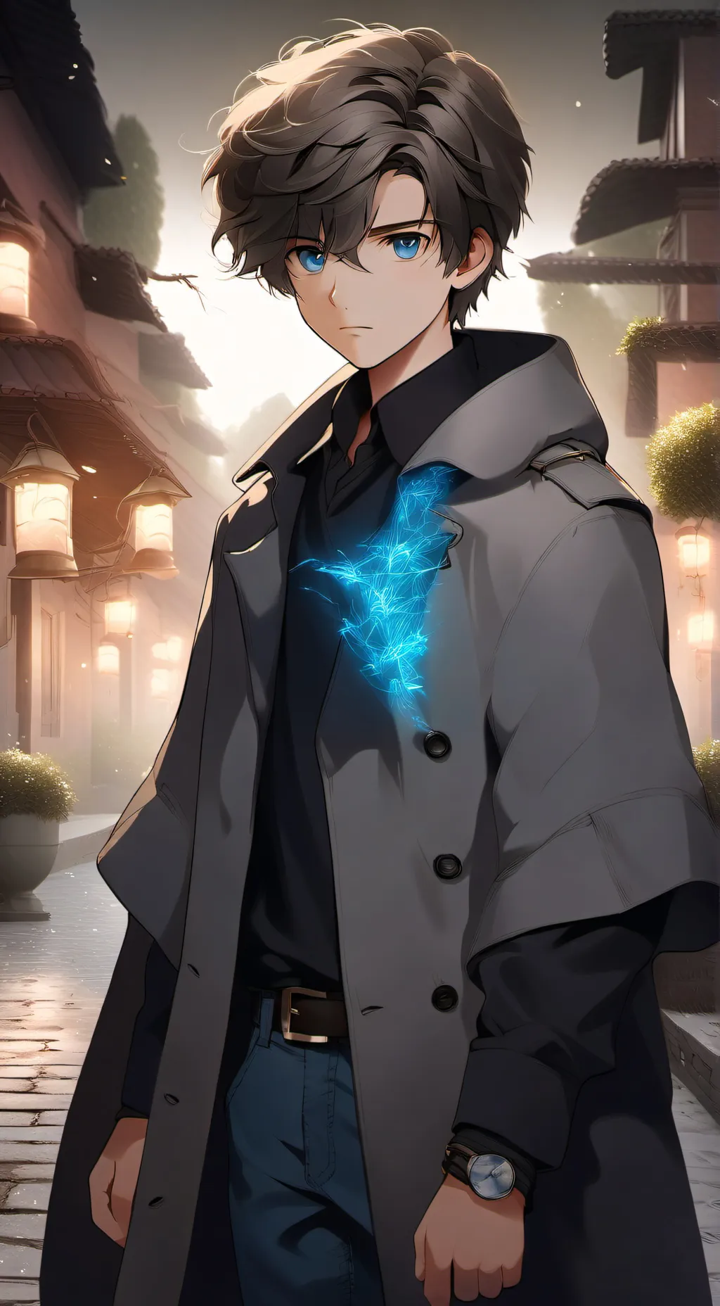 ai character: Mono background