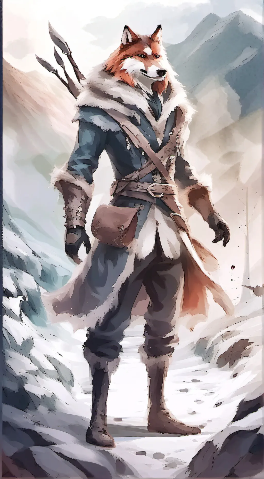 ai character: furry infection  background