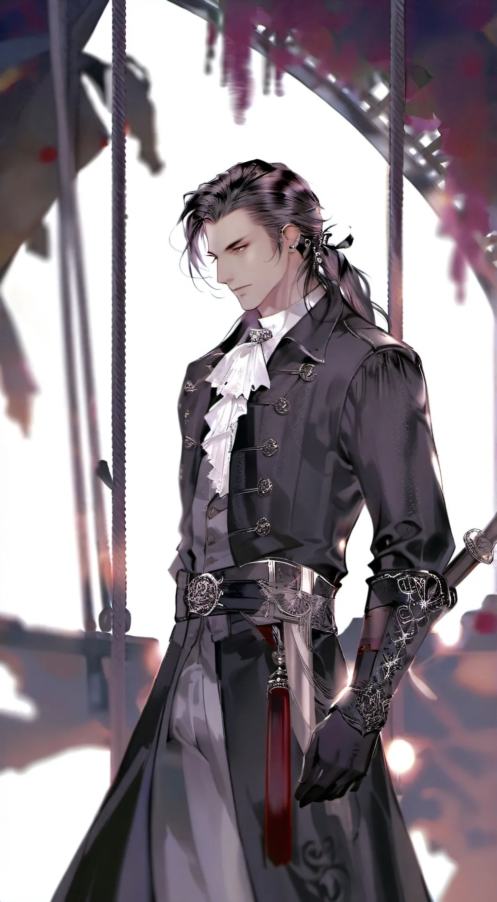 ai character: ꧁ gabriel ꧂ background