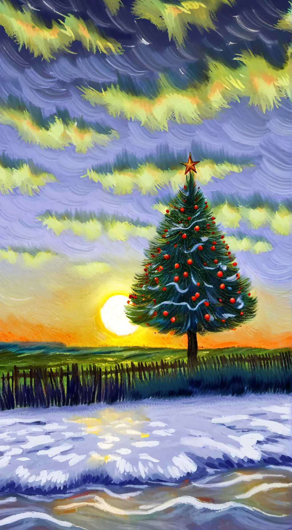 ai character: That Christmas  background