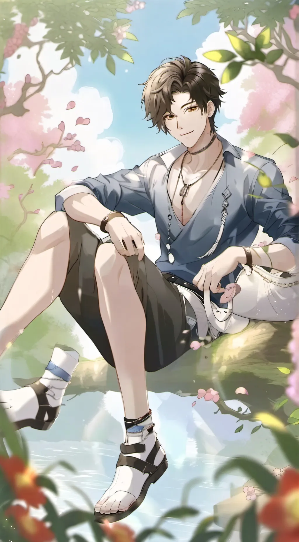 ai character: Gay bitch (luca) background