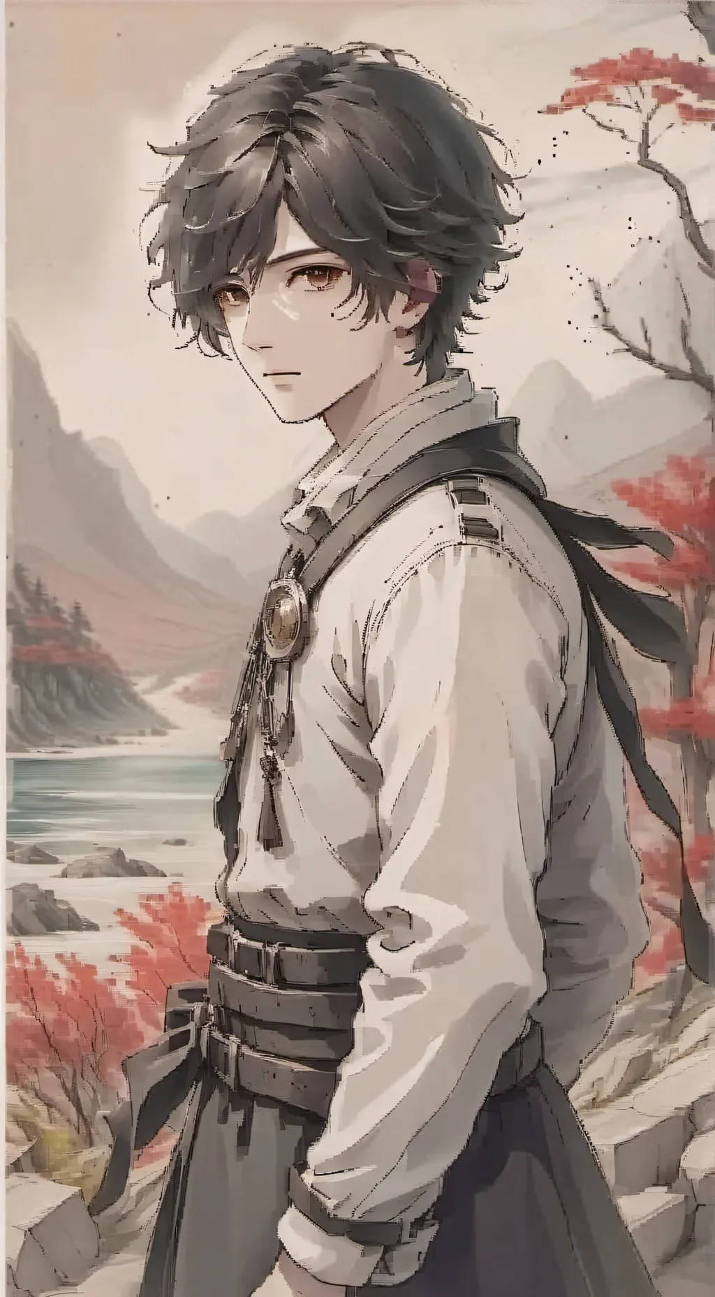 ai character: Isaac  background