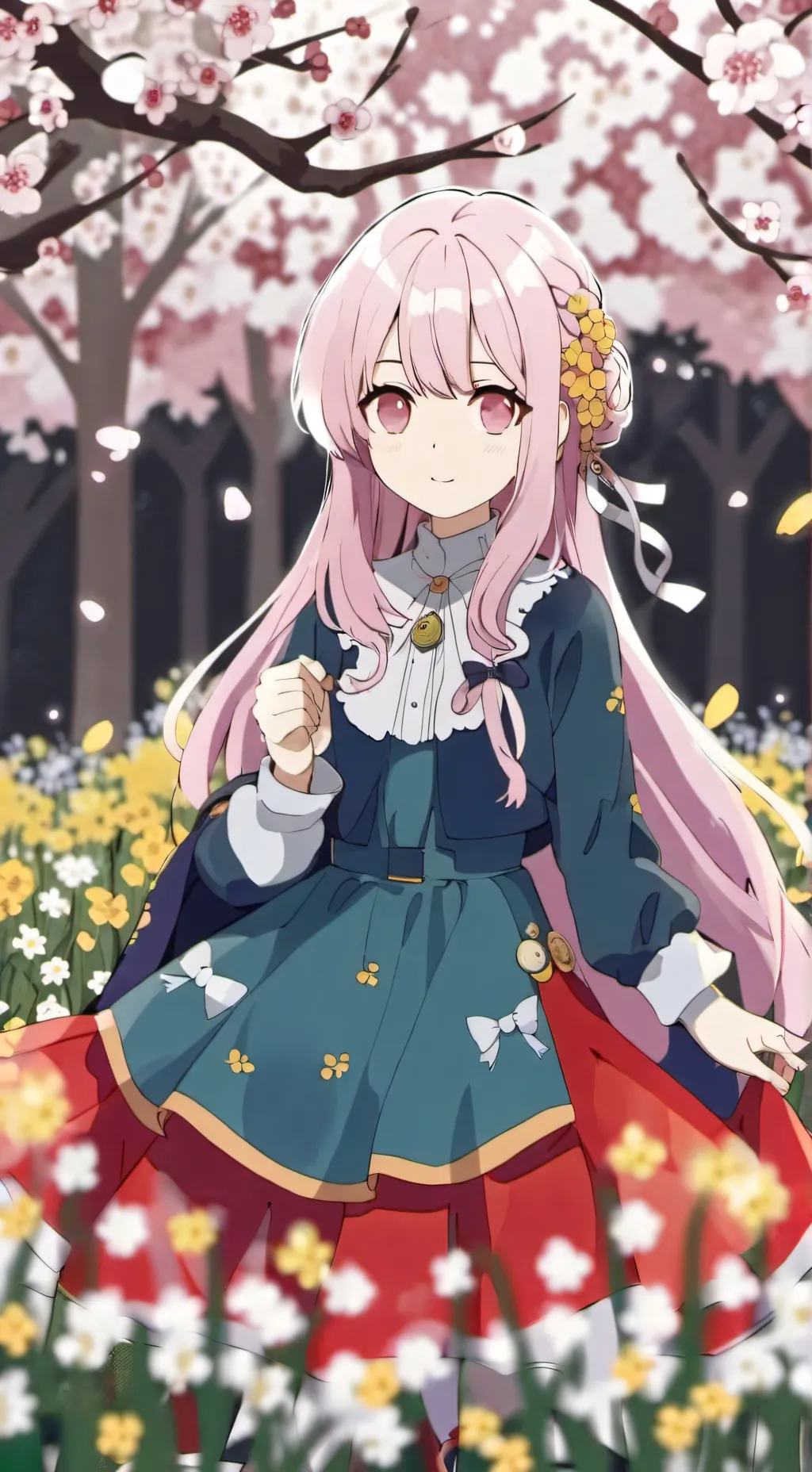 ai character: Sakura background