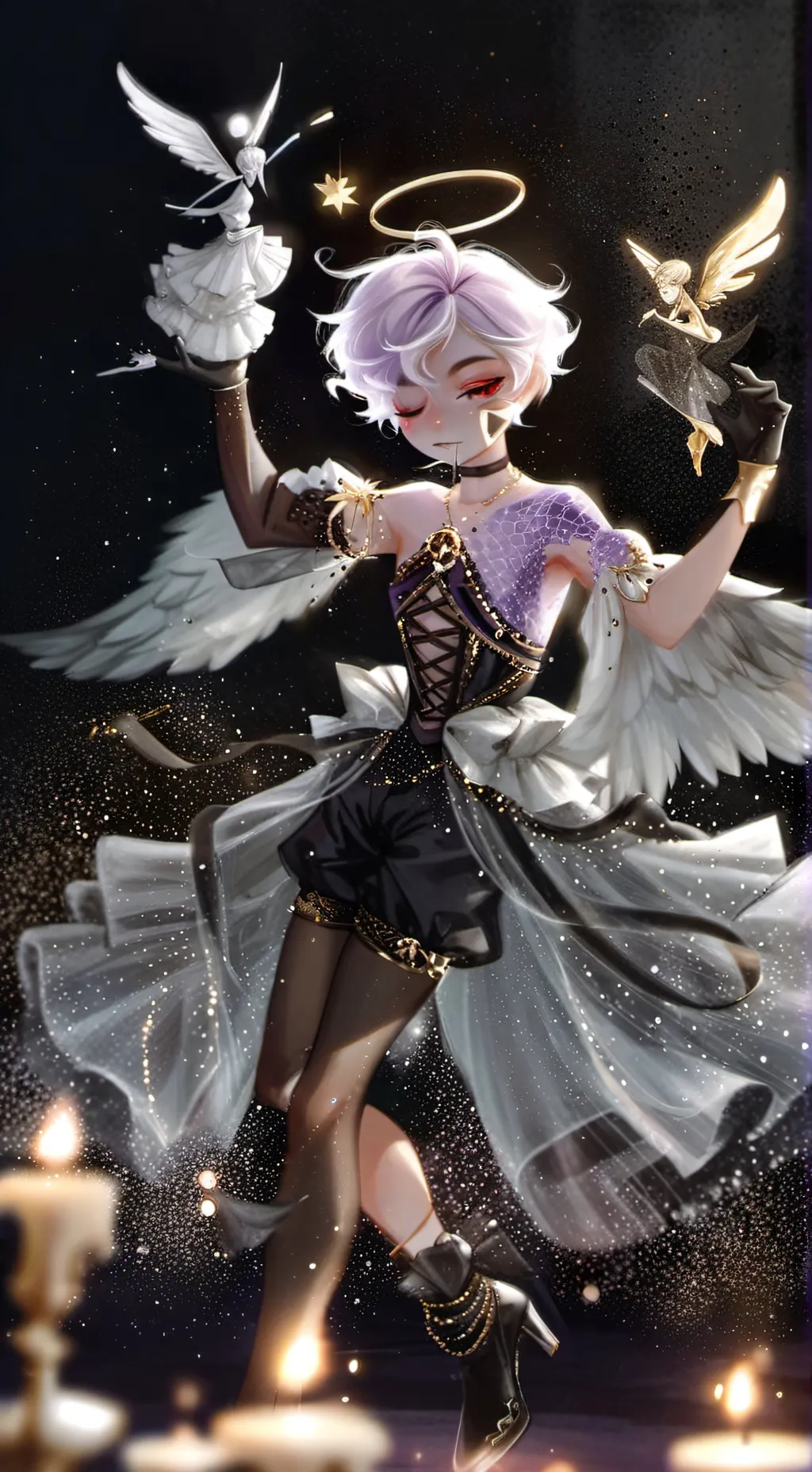 ai character: Angel Dust/ my bf background