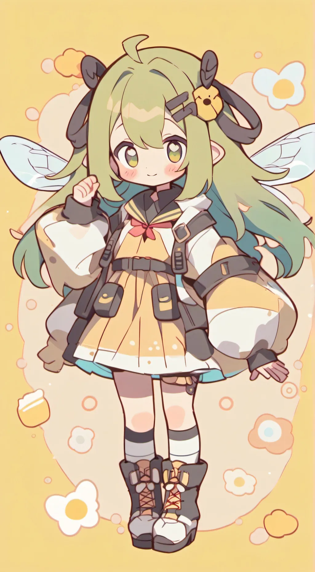 ai character: Bee infection background