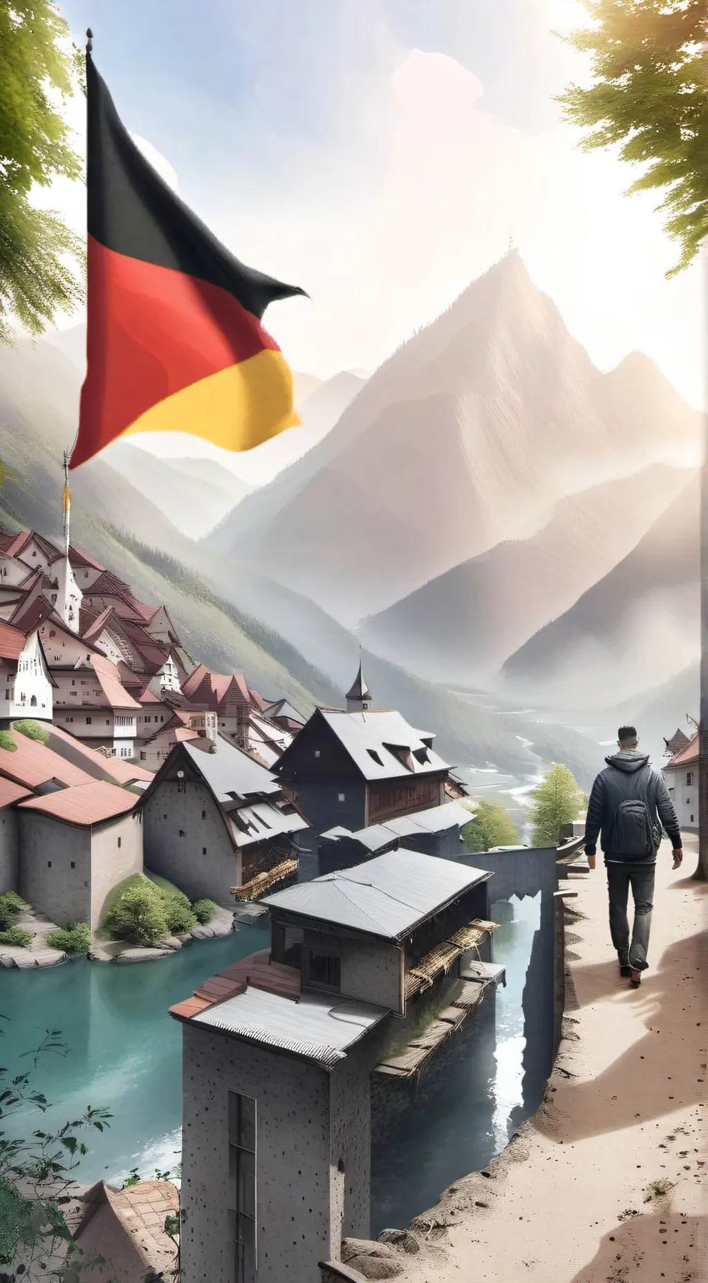 ai character: Germany background
