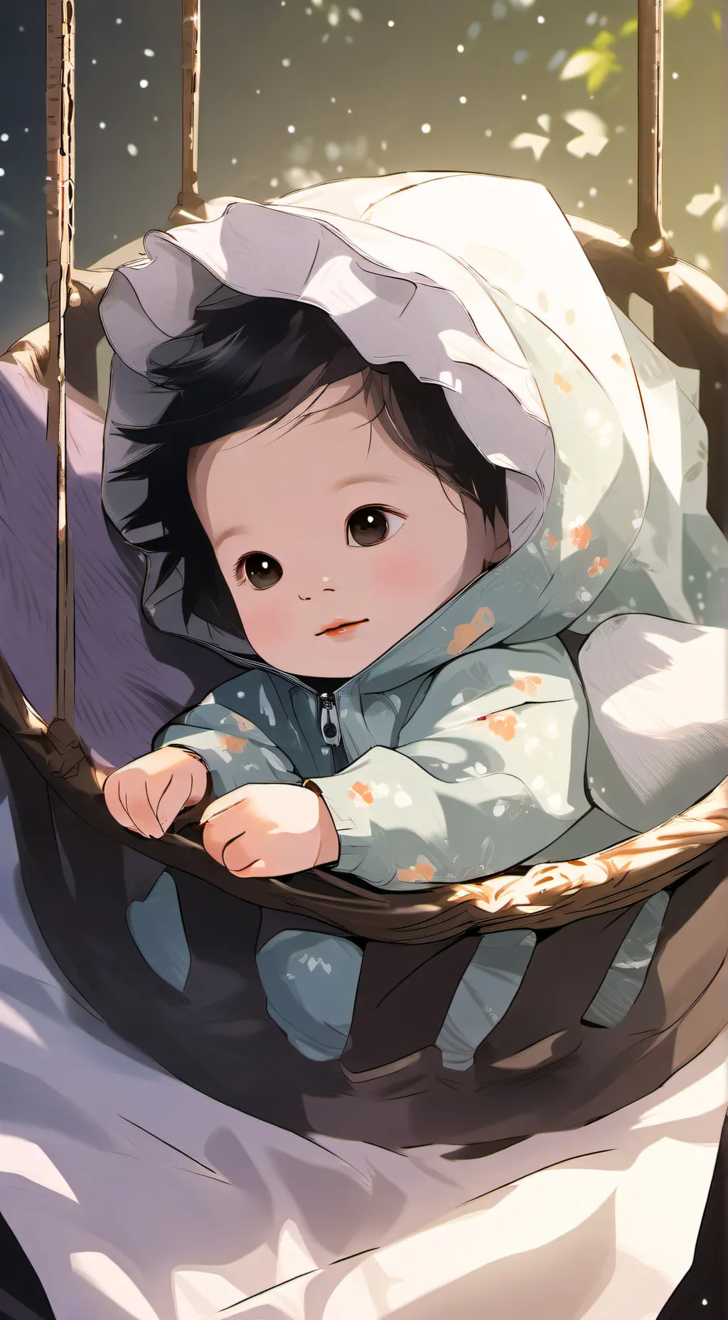 ai character: little infant ll background