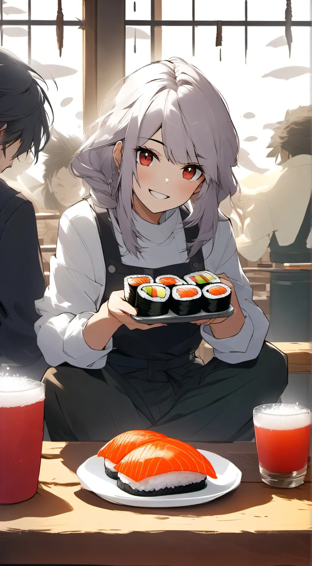 ai character: Azul background