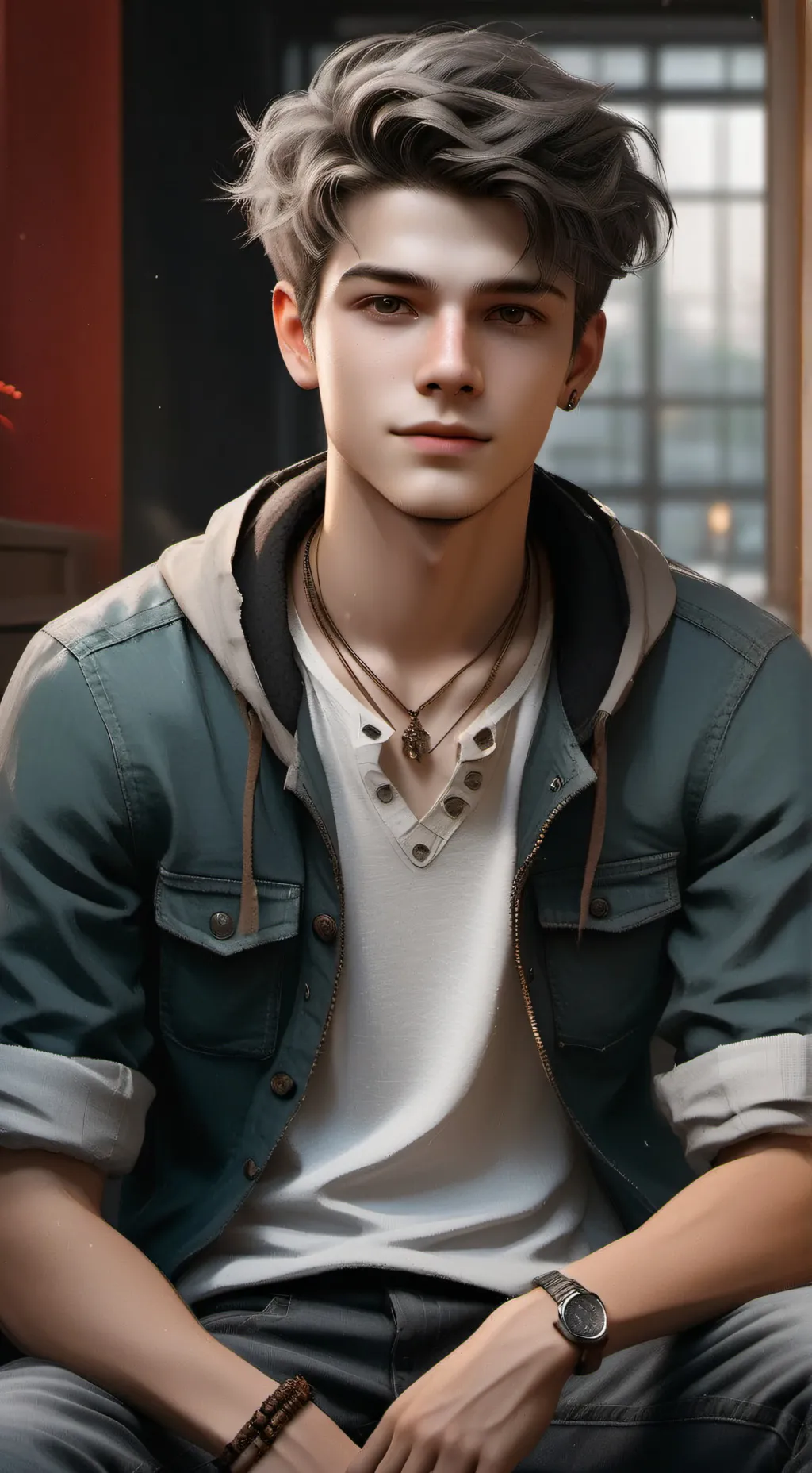 ai character: luca koveman background