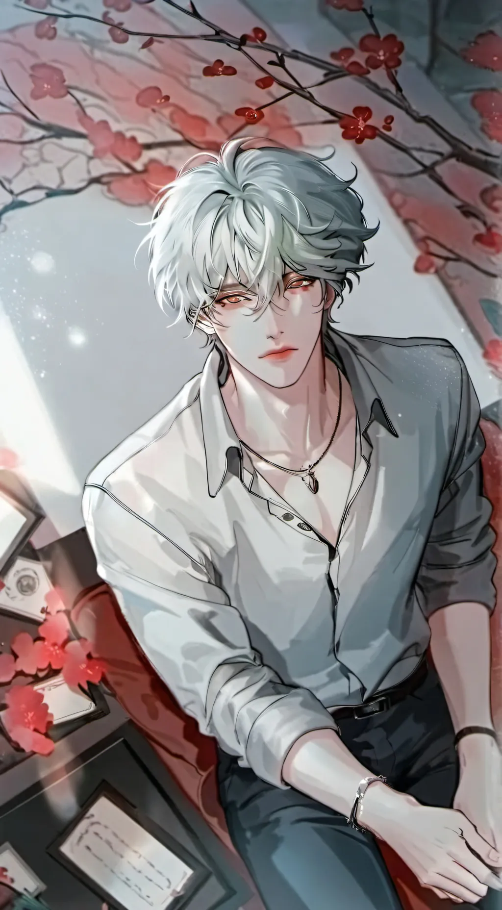 ai character: ☕️~💮Sebastien💮~☕️ background